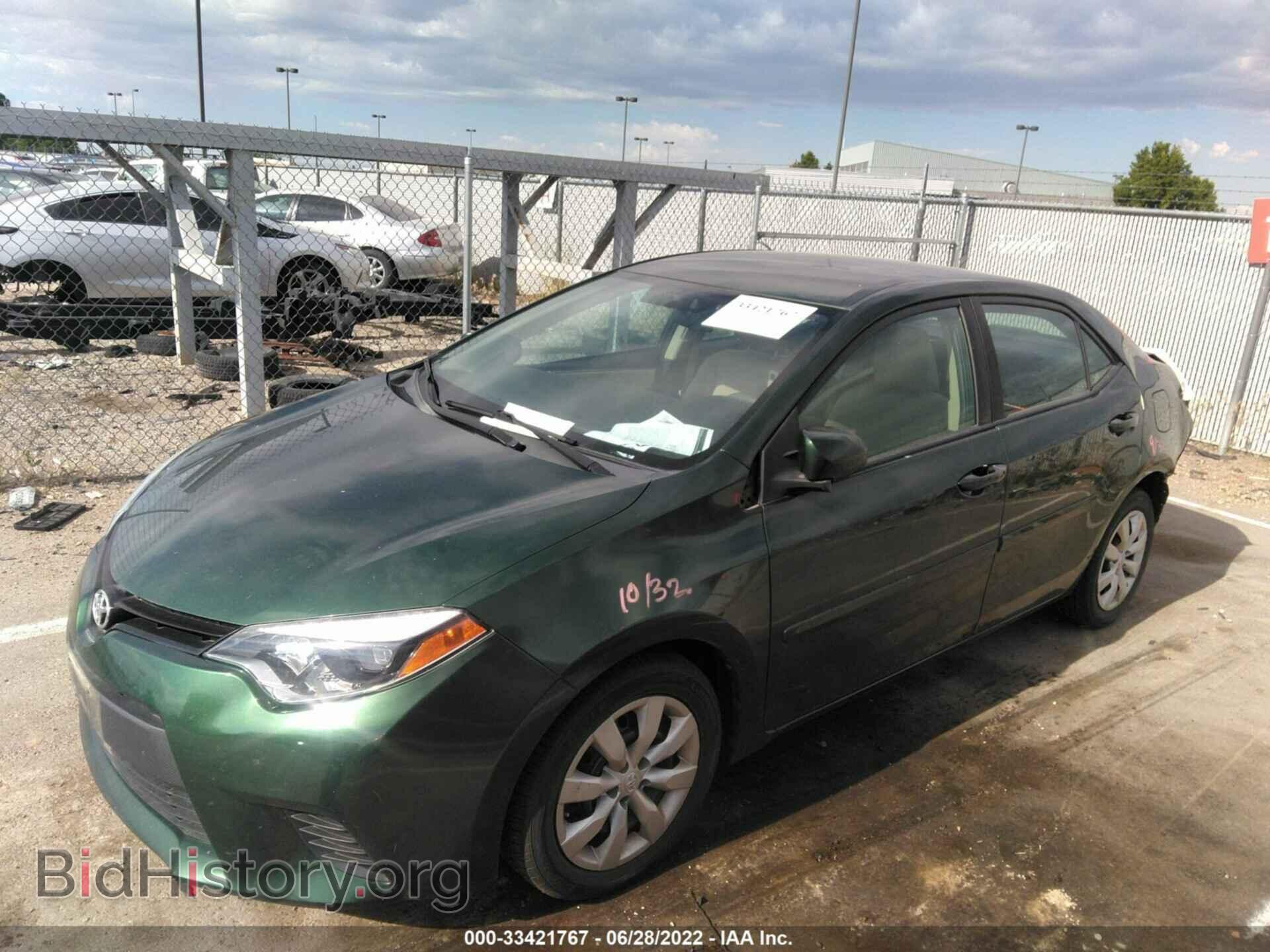 2014 TOYOTA COROLLA - VIN: 2T1BURHE0EC159308 - Фото 2