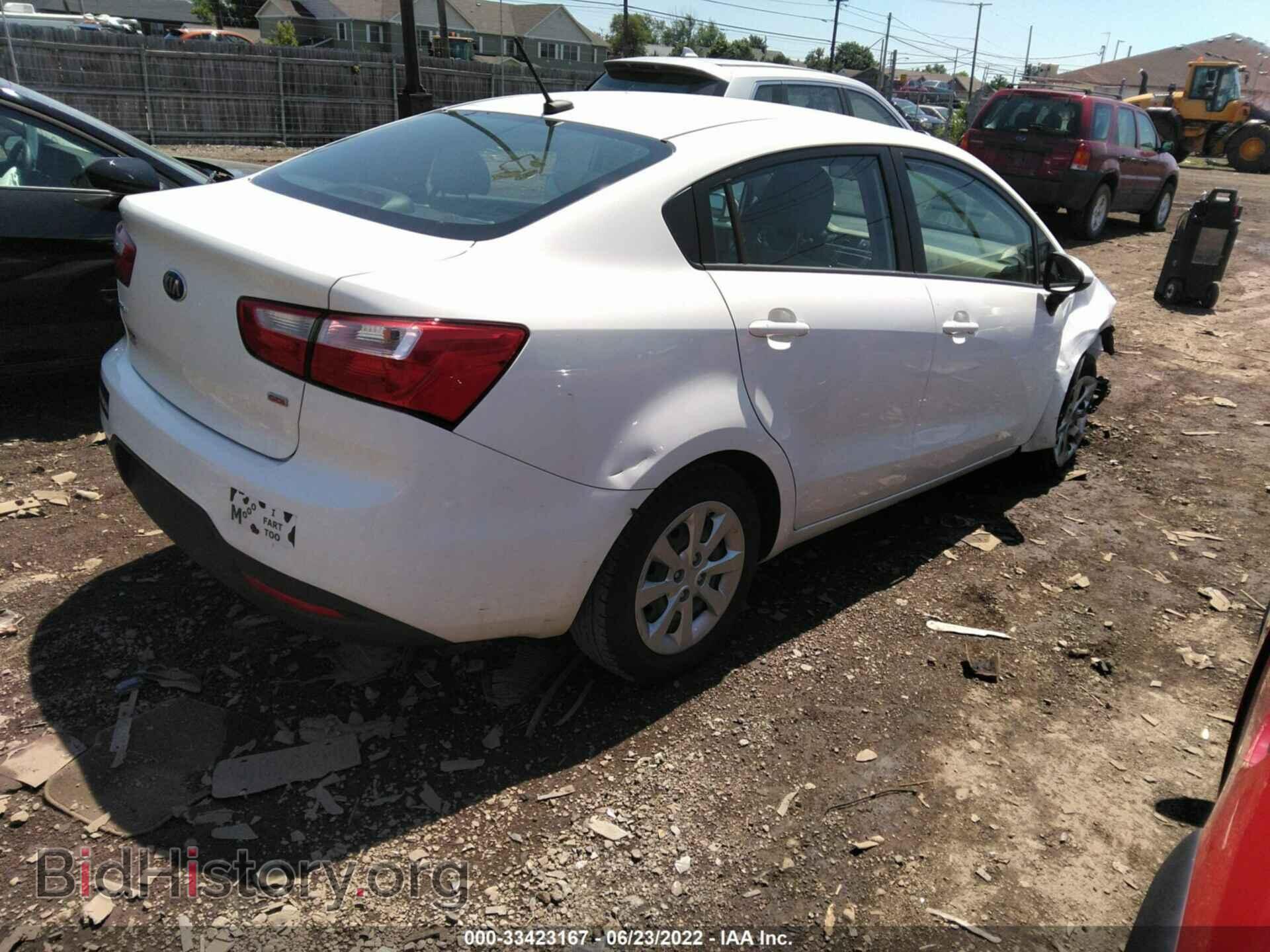 2014 KIA RIO - VIN: KNADM4A33E6353355 - Фото 4