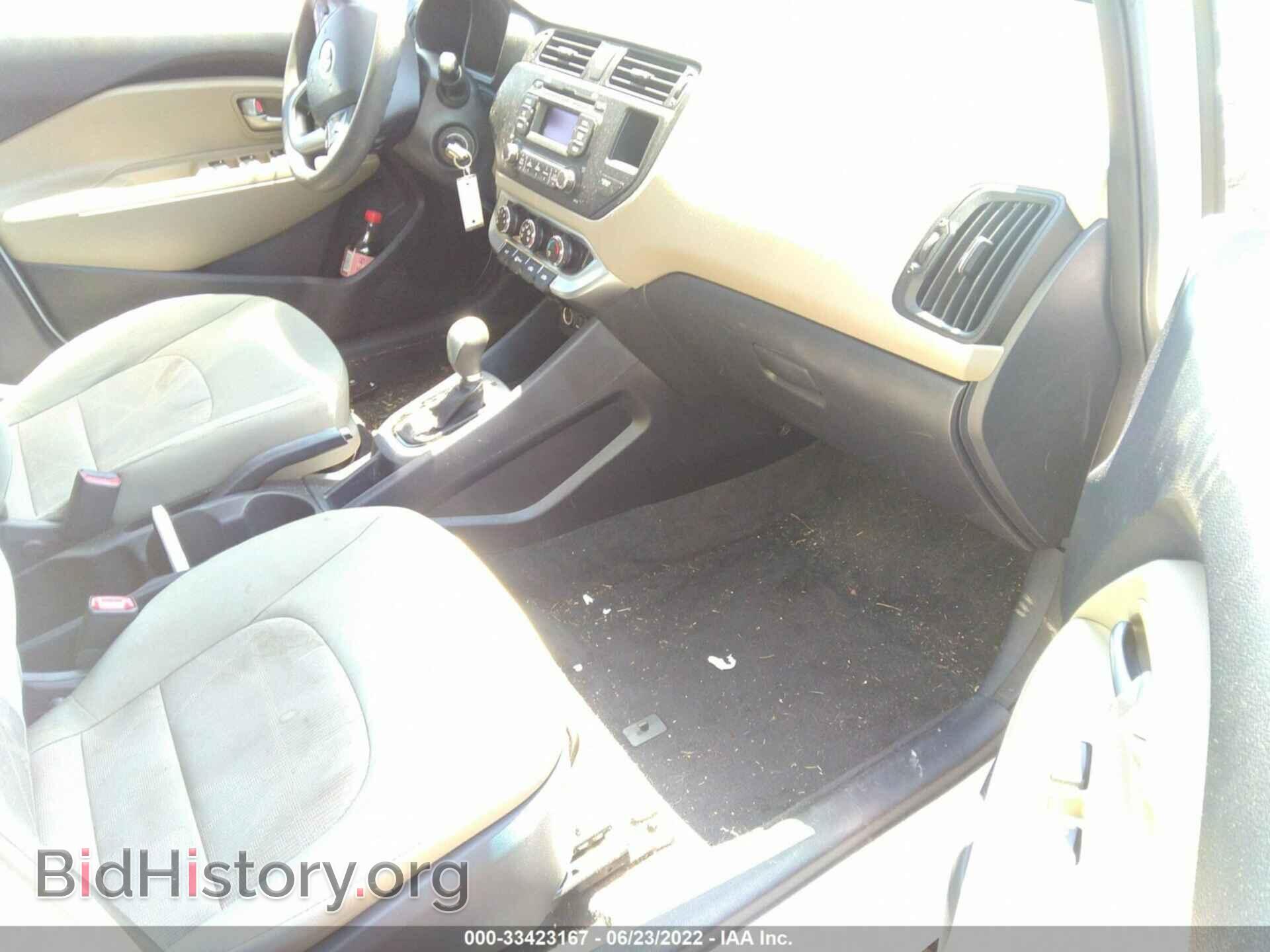 2014 KIA RIO - VIN: KNADM4A33E6353355 - Фото 5