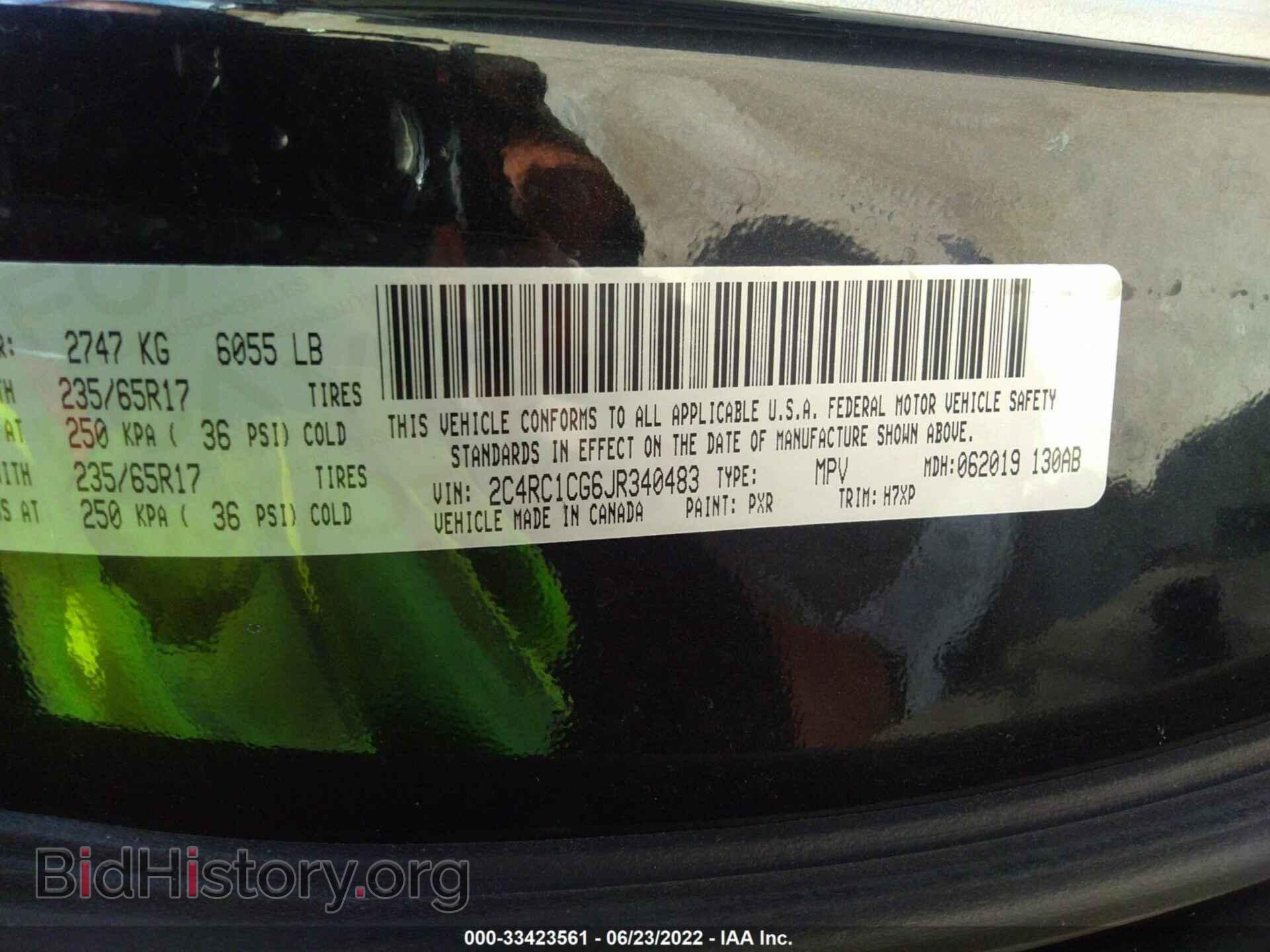 2018 CHRYSLER PACIFICA - VIN: 2C4RC1CG6JR340483 - Photo 9