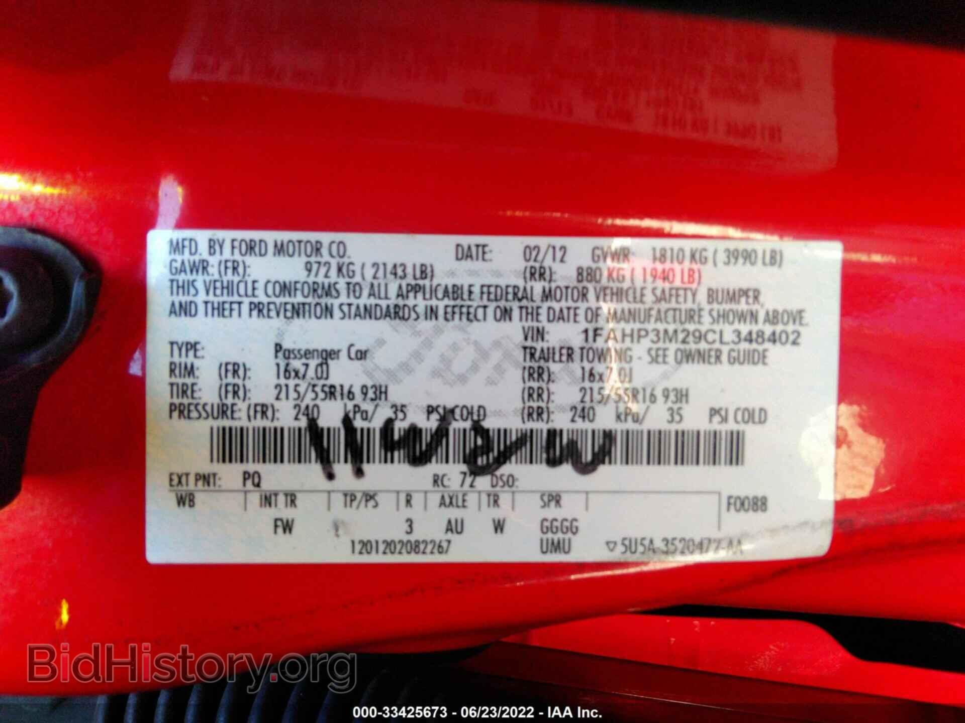 2012 FORD FOCUS - VIN: 1FAHP3M29CL348402 - Photo 9
