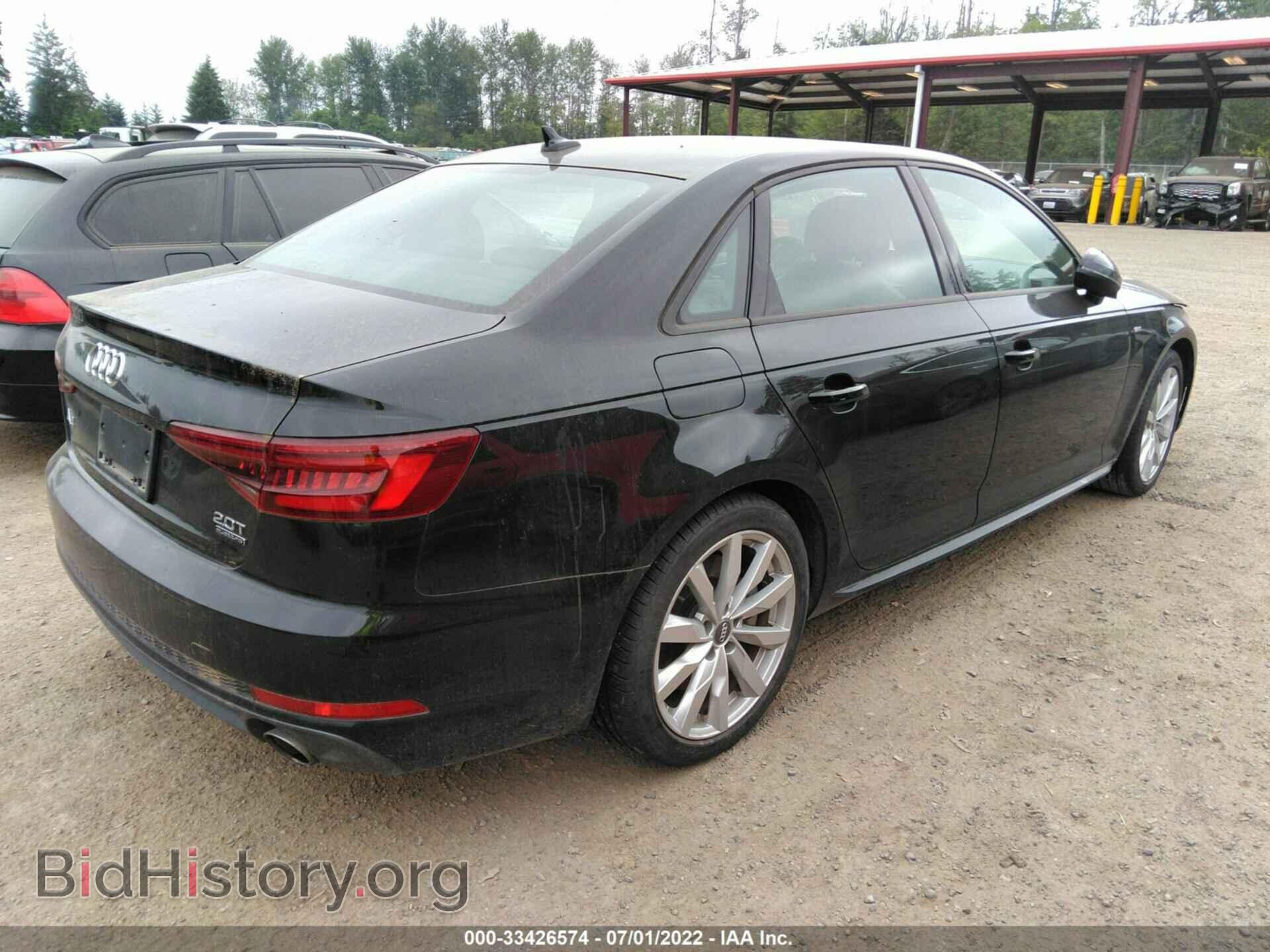 2018 AUDI A4 - VIN: WAUNNAF41JN017883 - Фото 4