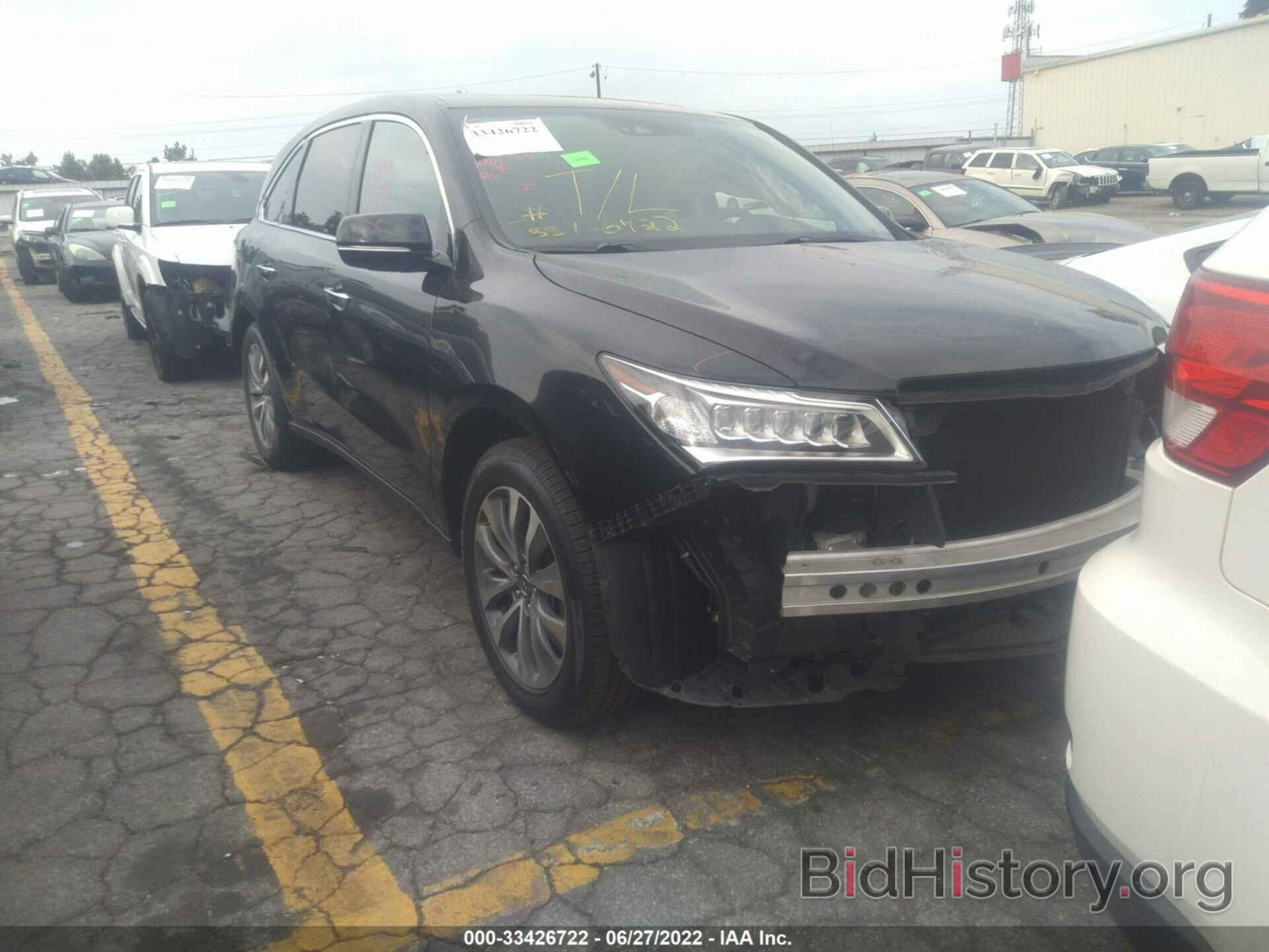 Фотография 5FRYD3H45GB014258 - ACURA MDX 2016