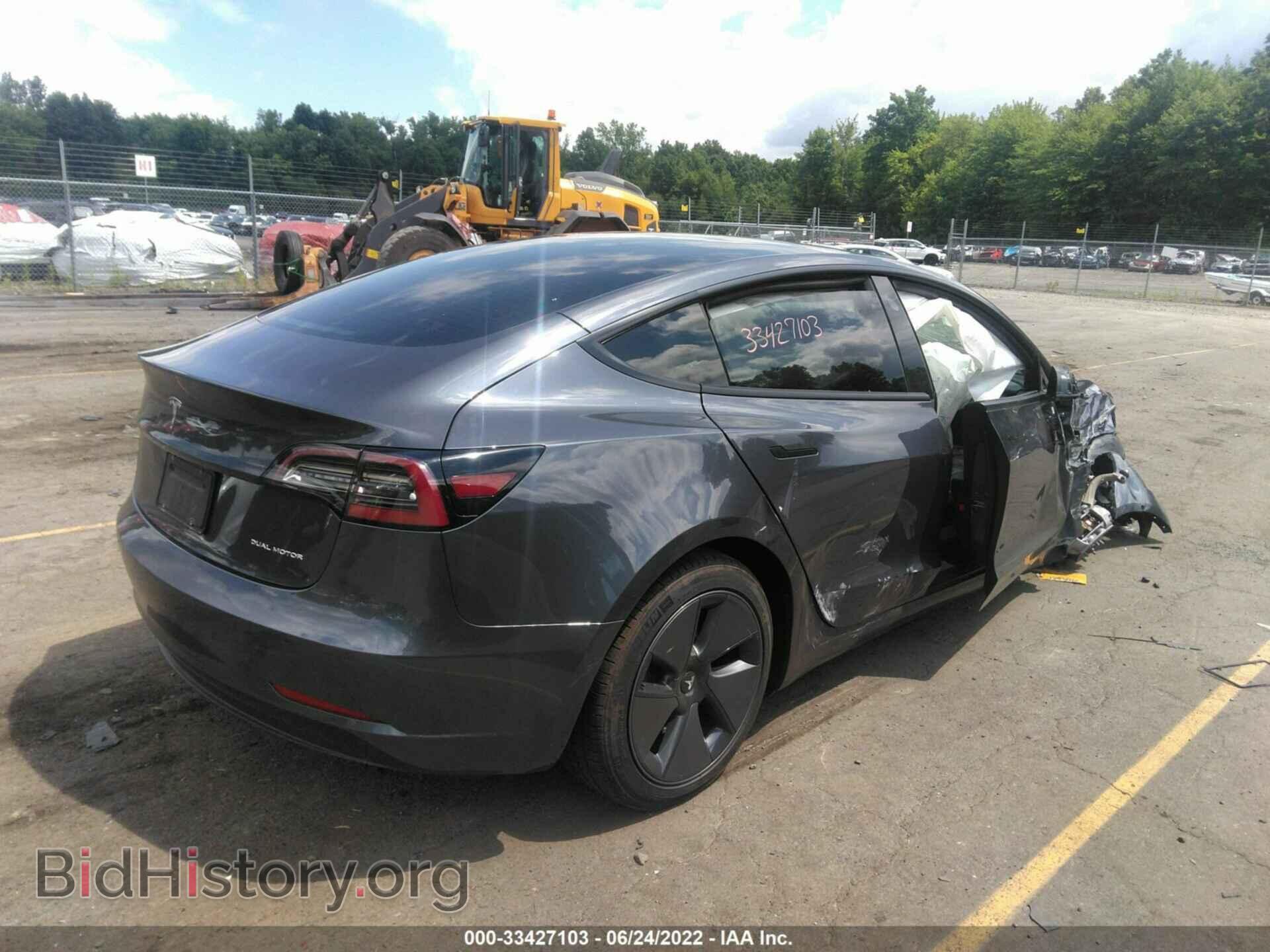 2021 TESLA MODEL 3 - VIN: 5YJ3E1EB7MF848107 - Фото 4