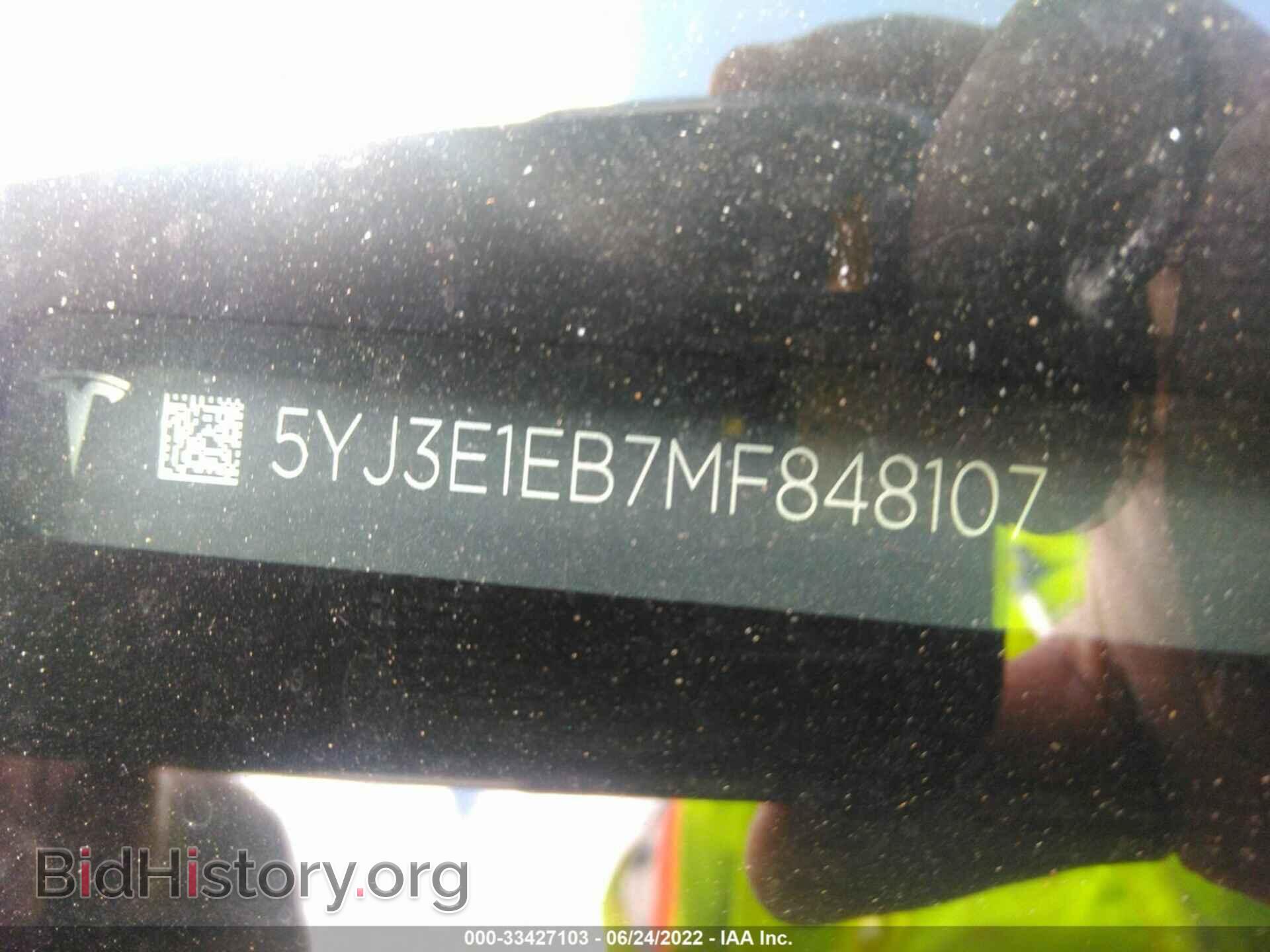 2021 TESLA MODEL 3 - VIN: 5YJ3E1EB7MF848107 - Фото 9