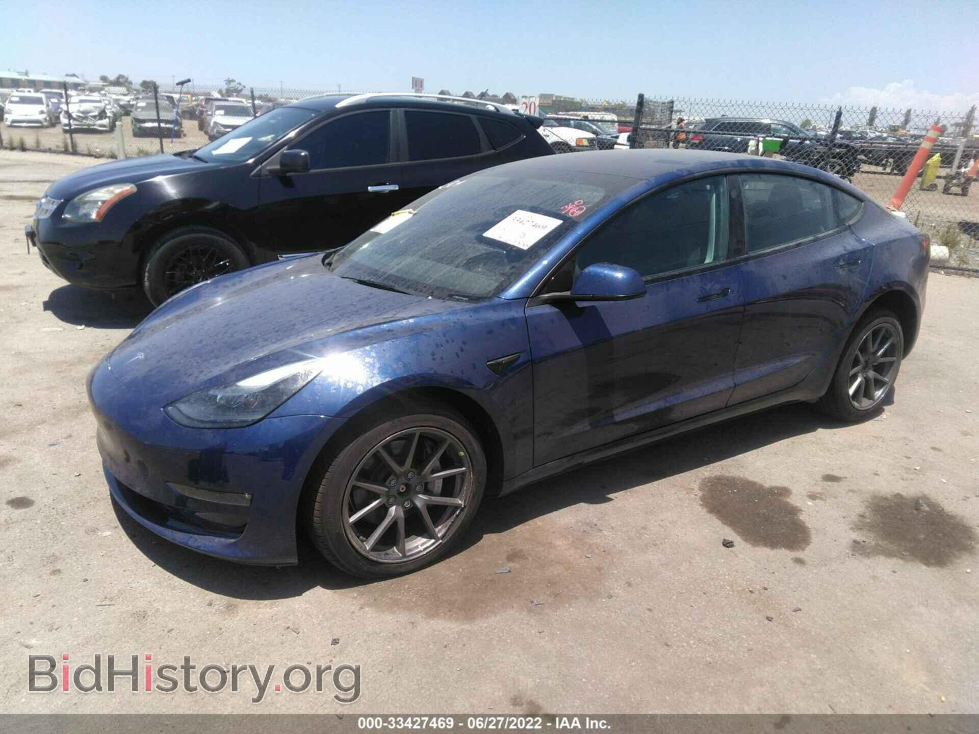 2022 TESLA MODEL 3 - VIN: 5YJ3E1EB4NF196824 - Фото 2