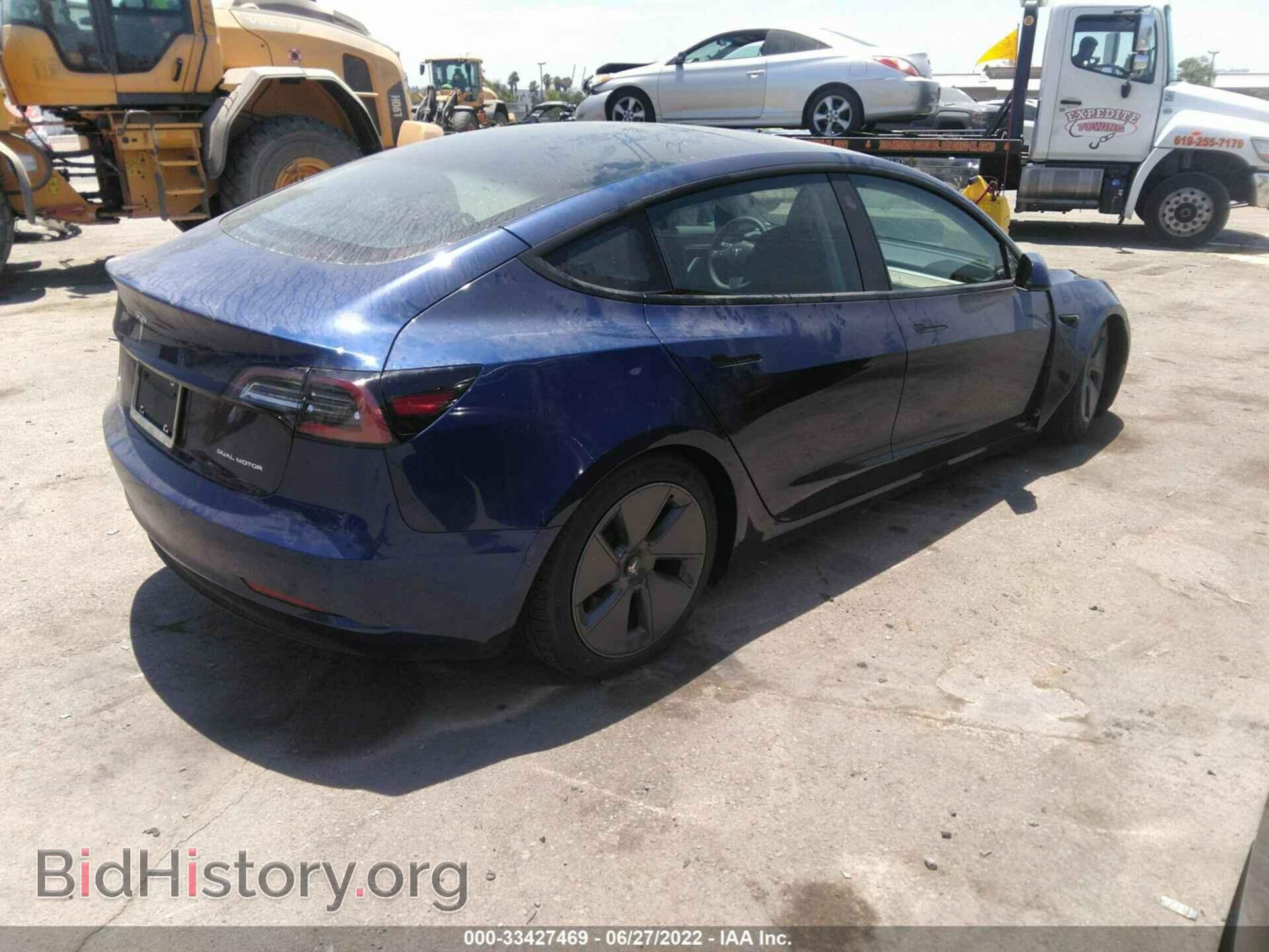 2022 TESLA MODEL 3 - VIN: 5YJ3E1EB4NF196824 - Фото 4