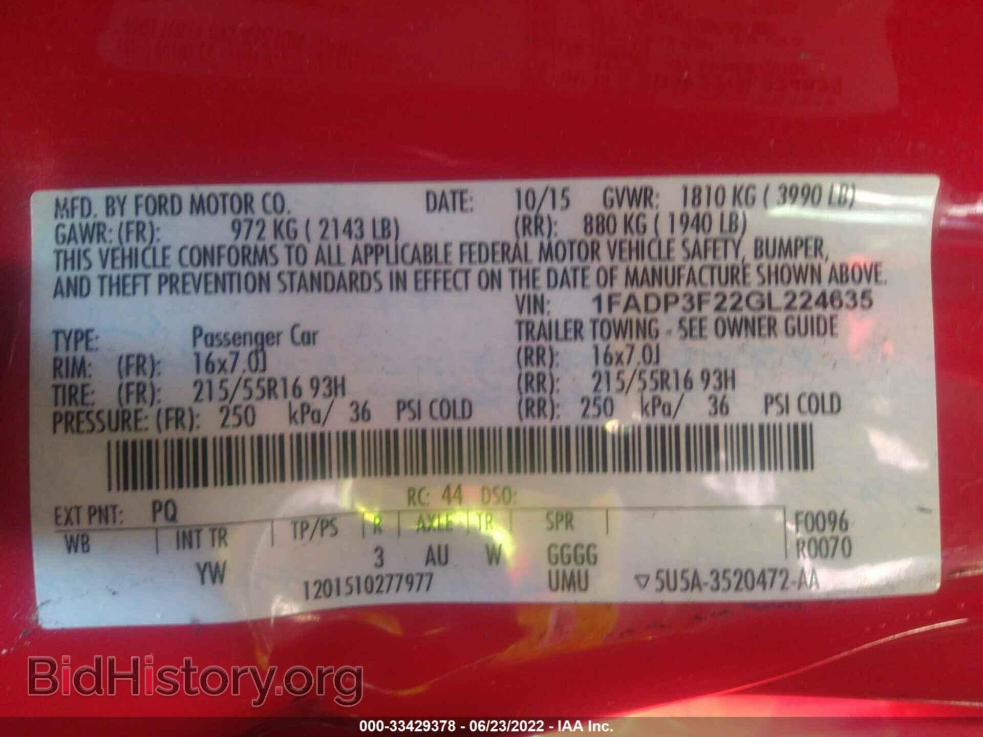 2016 FORD FOCUS - VIN: 1FADP3F22GL224635 - Photo 9