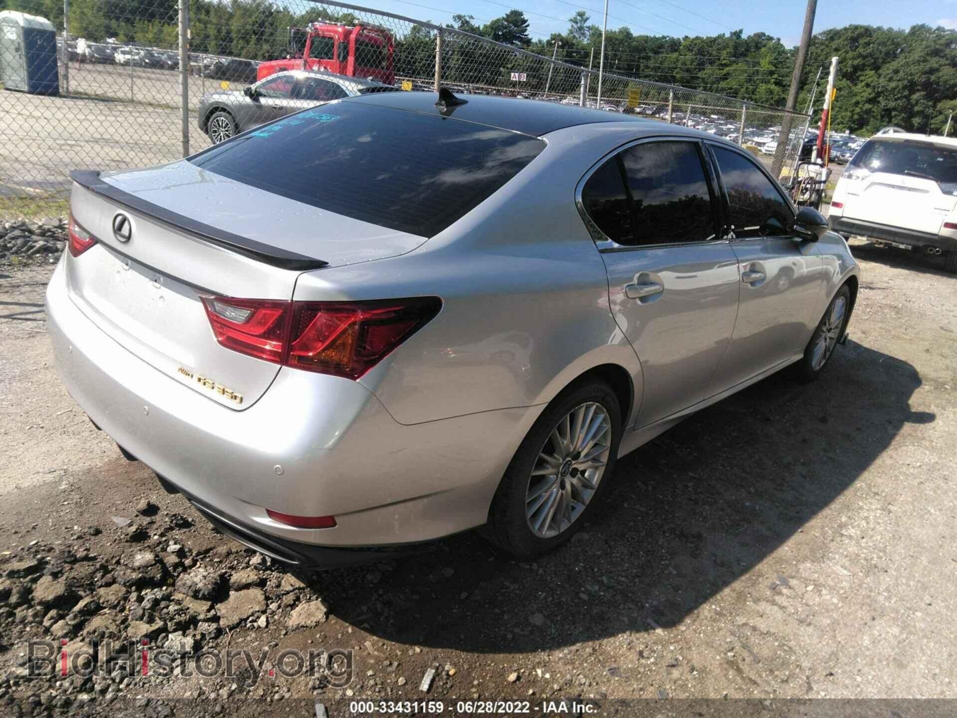 2013 LEXUS GS 350 - VIN: JTHCE1BL5D5000949 - Фото 4