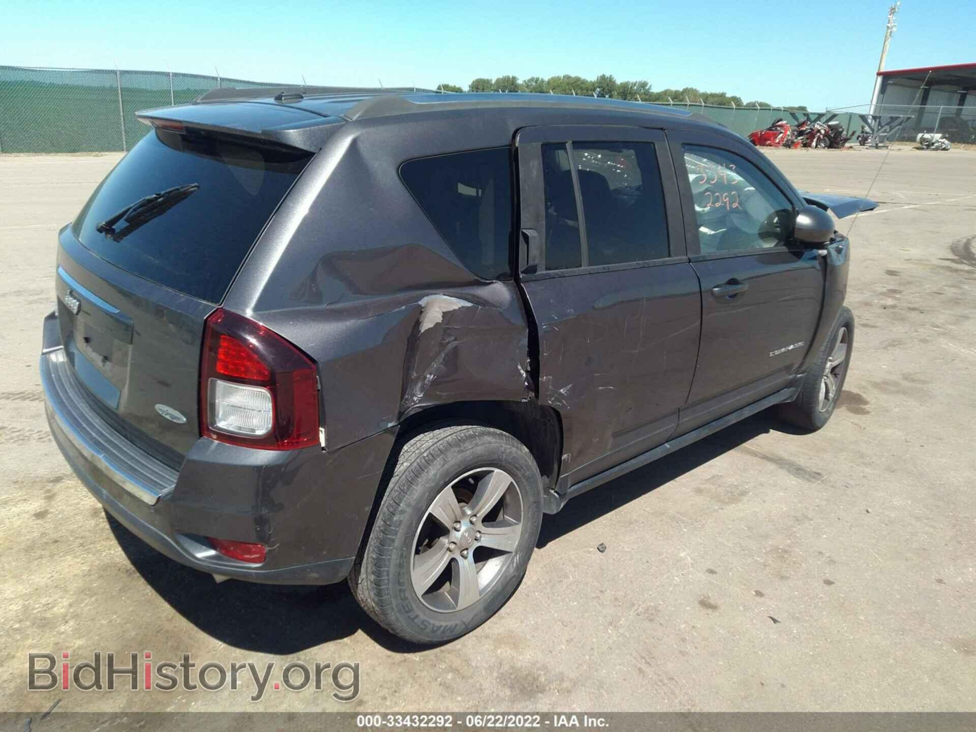 2016 JEEP COMPASS - VIN: 1C4NJDEB6GD709541 - Фото 4