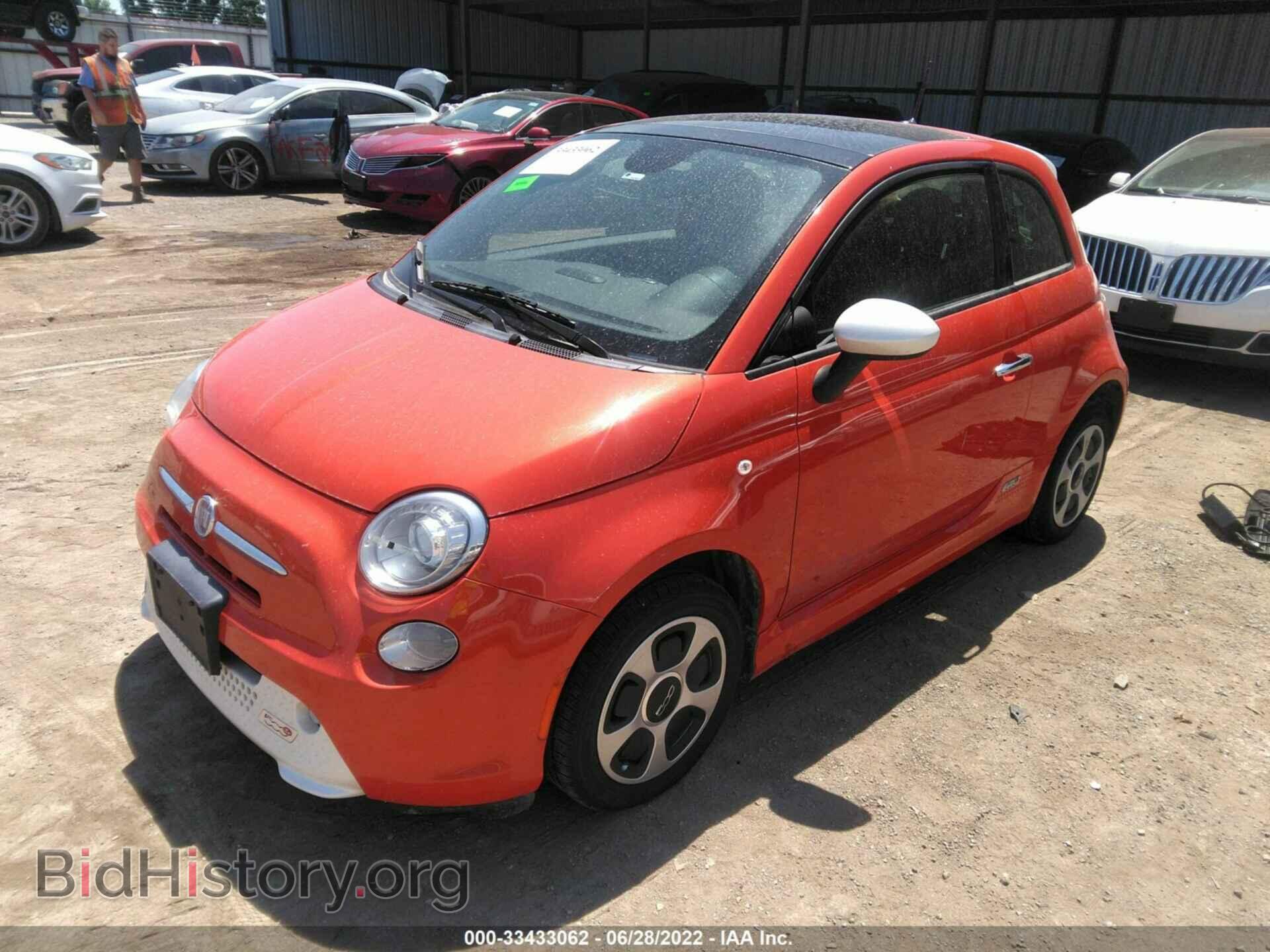 2015 FIAT 500E - VIN: 3C3CFFGE8FT507289 - Фото 2
