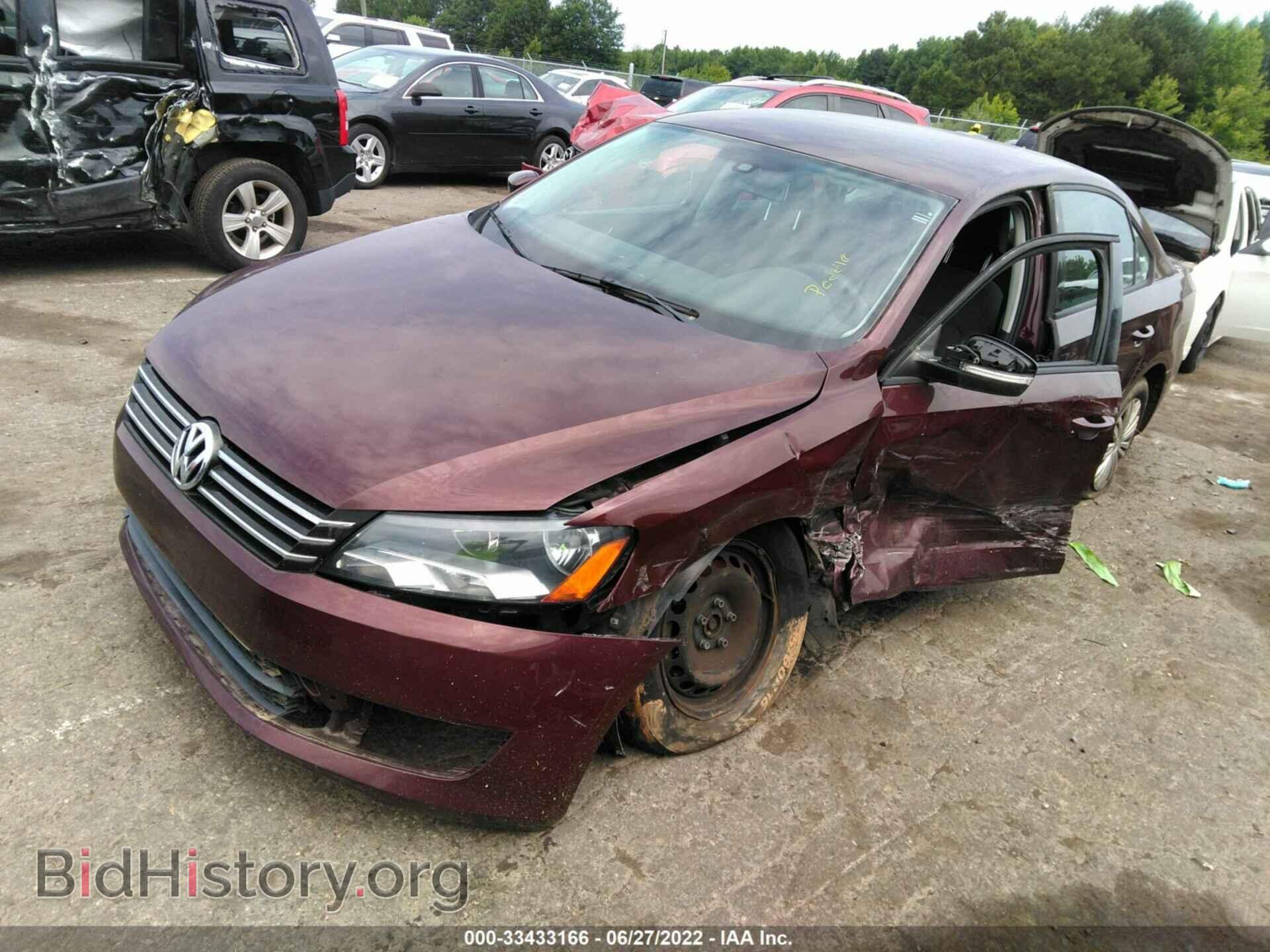 2014 VOLKSWAGEN PASSAT - VIN: 1VWAP7A39EC011292 - Фото 2