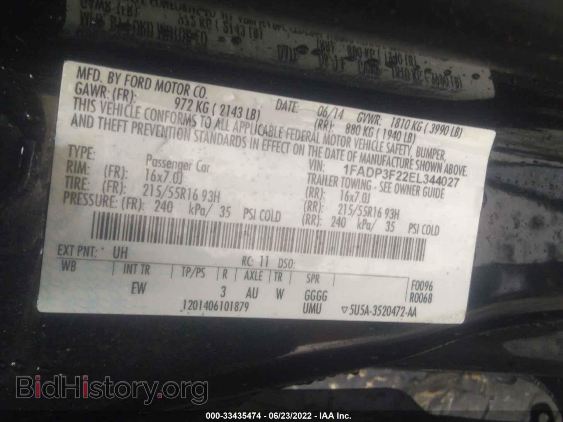 2014 FORD FOCUS - VIN: 1FADP3F22EL344027 - Photo 9