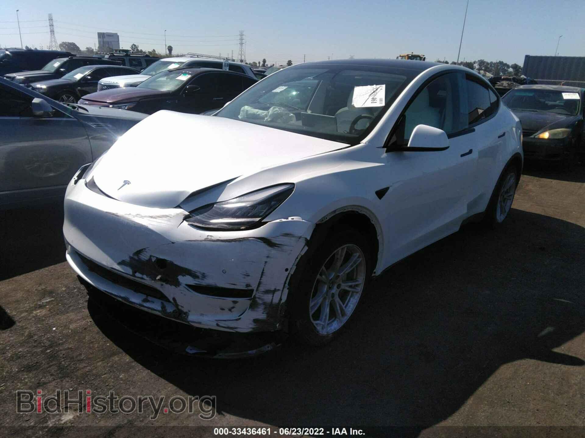 2021 TESLA MODEL Y - VIN: 5YJYGDEE7MF270683 - Фото 2