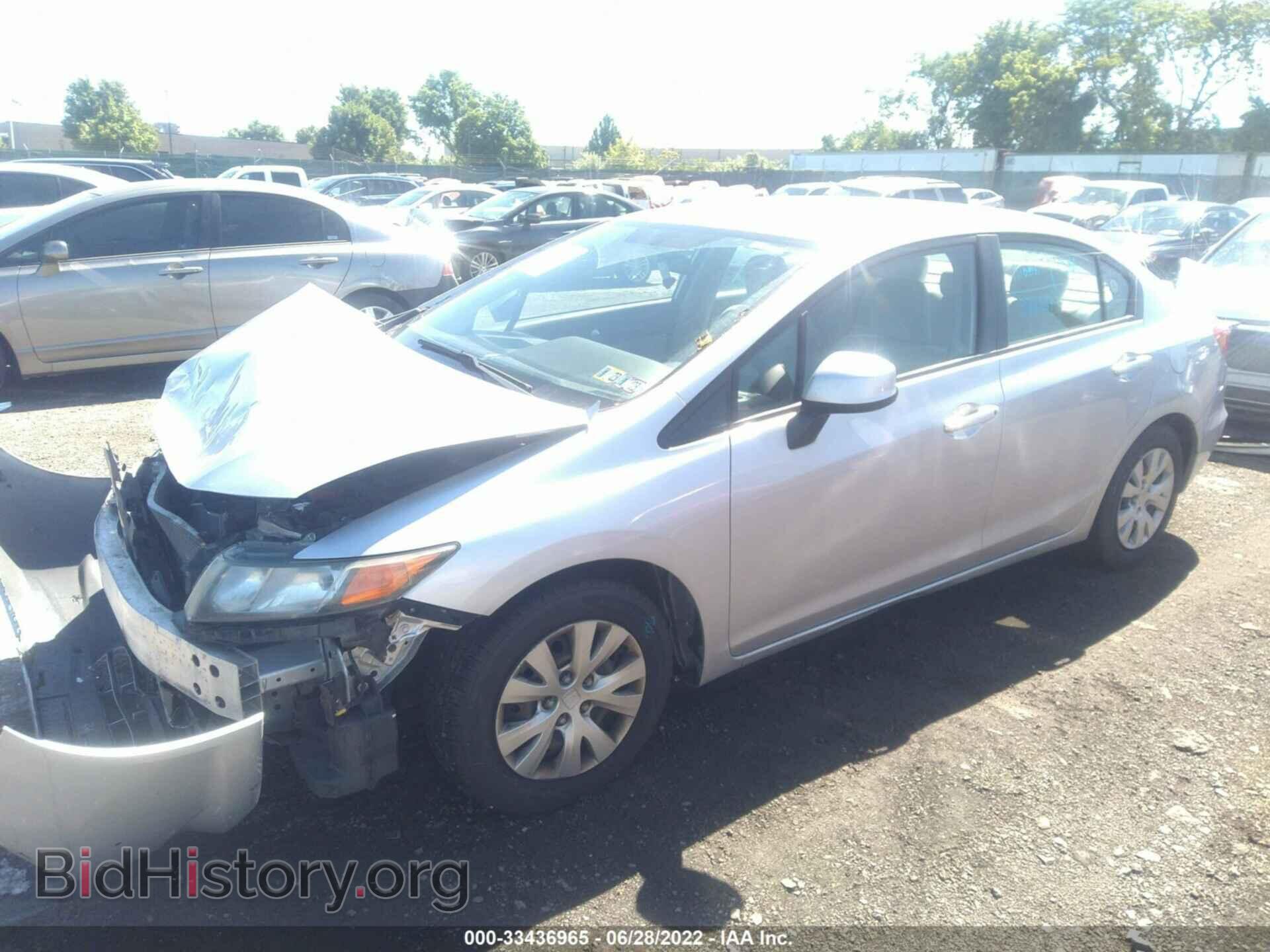 2012 HONDA CIVIC SDN - VIN: 19XFB2F5XCE348628 - Фото 2