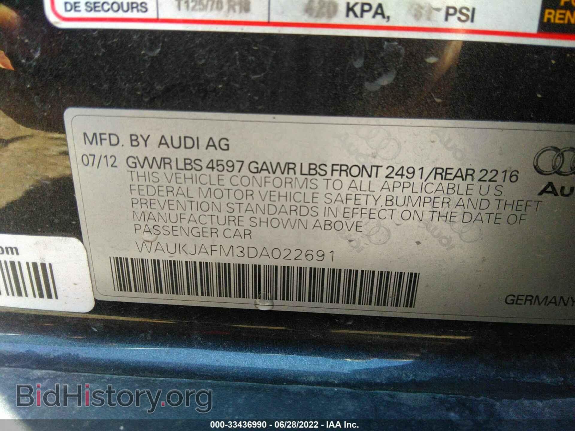 2013 AUDI A3 - VIN: WAUKJAFM3DA022691 - Фото 9