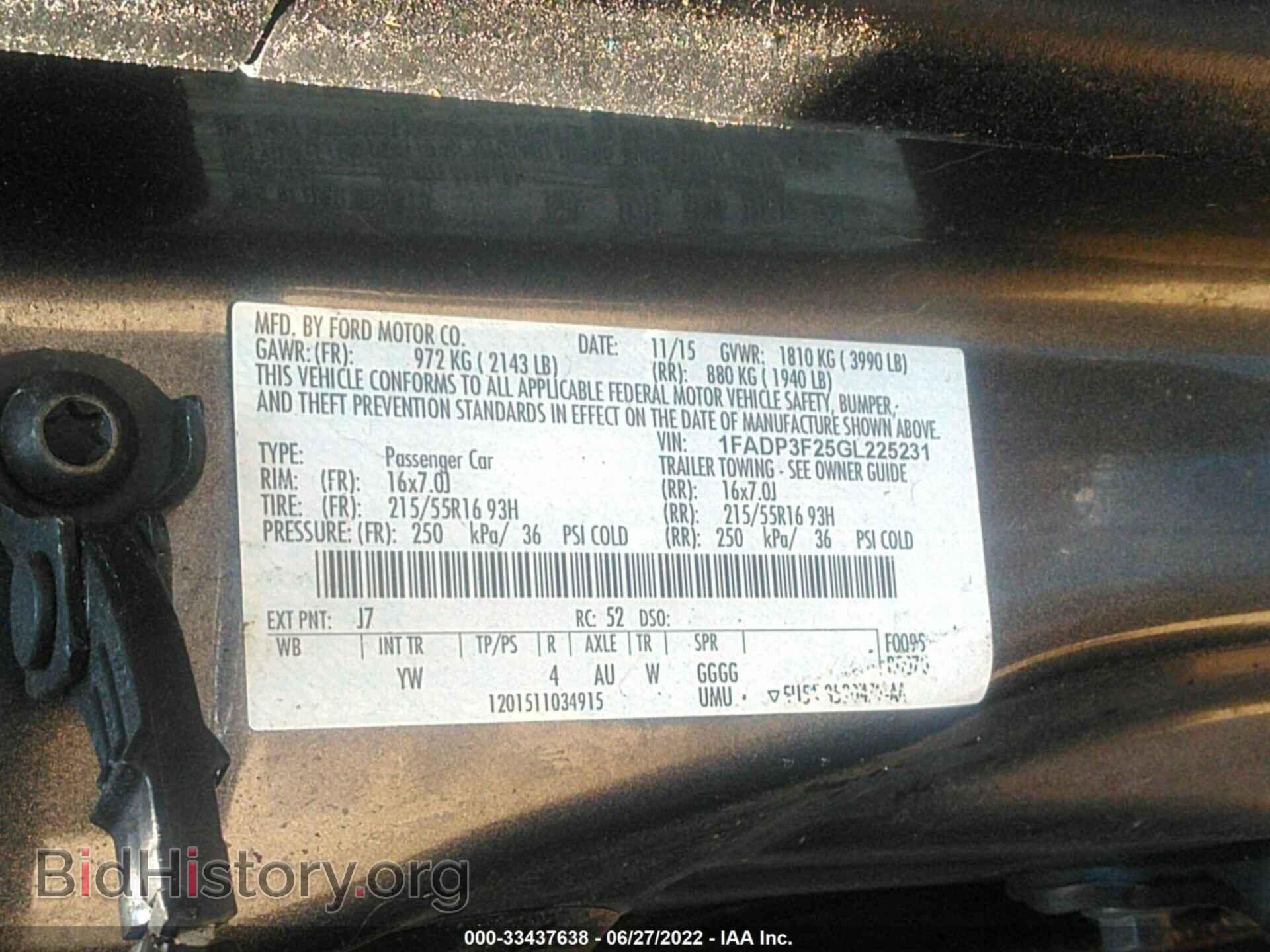 2016 FORD FOCUS - VIN: 1FADP3F25GL225231 - Photo 9