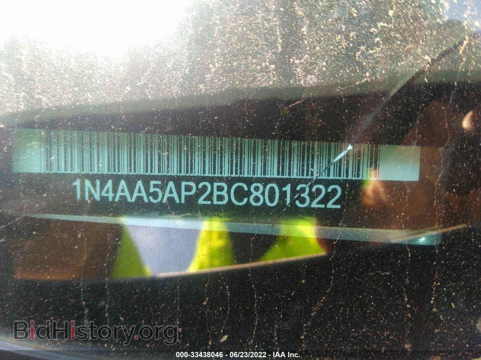 2011 NISSAN MAXIMA - VIN: 1N4AA5AP2BC801322 - Фото 9