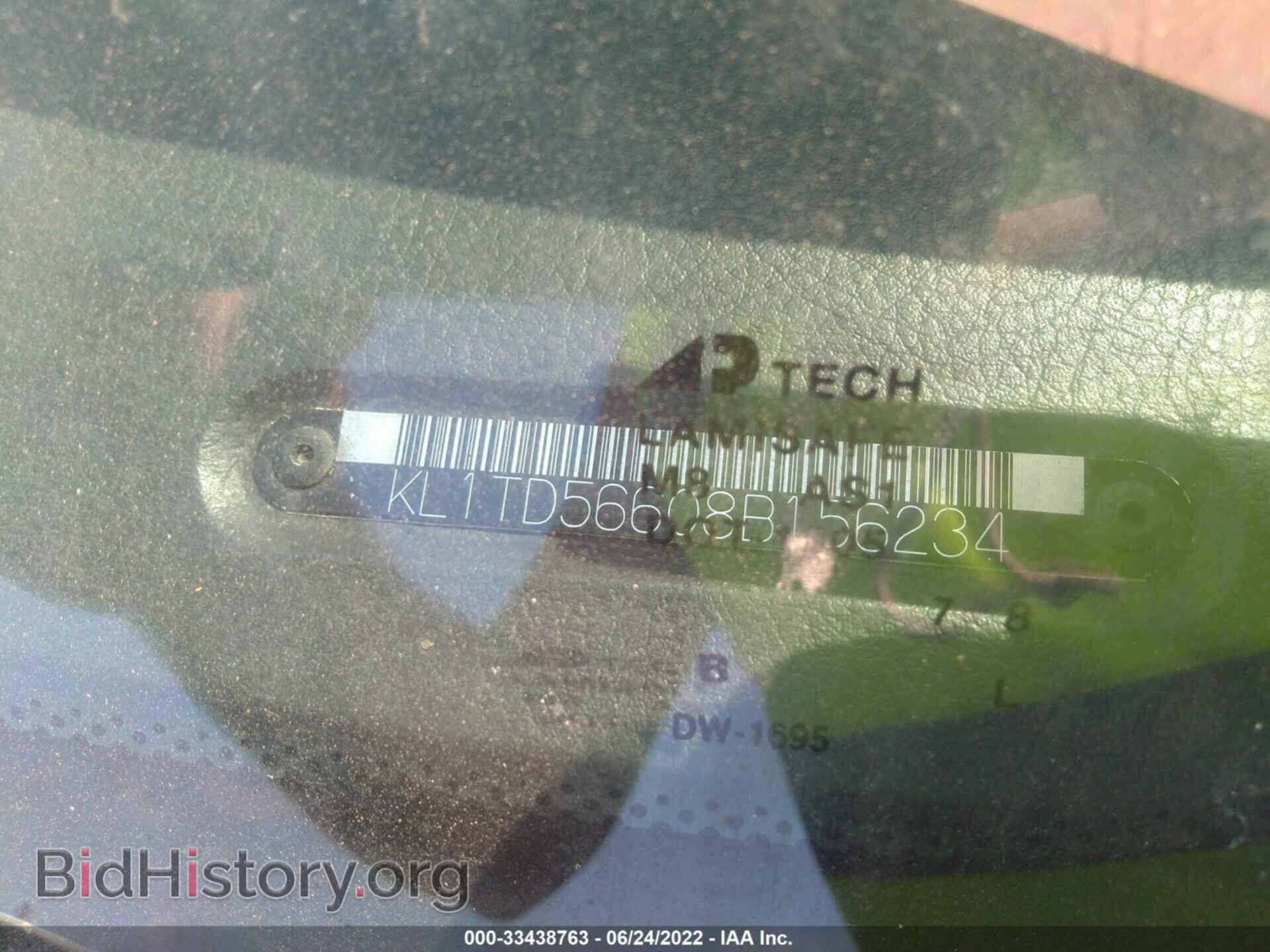 2008 CHEVROLET AVEO - VIN: KL1TD56608B156234 - Фото 9