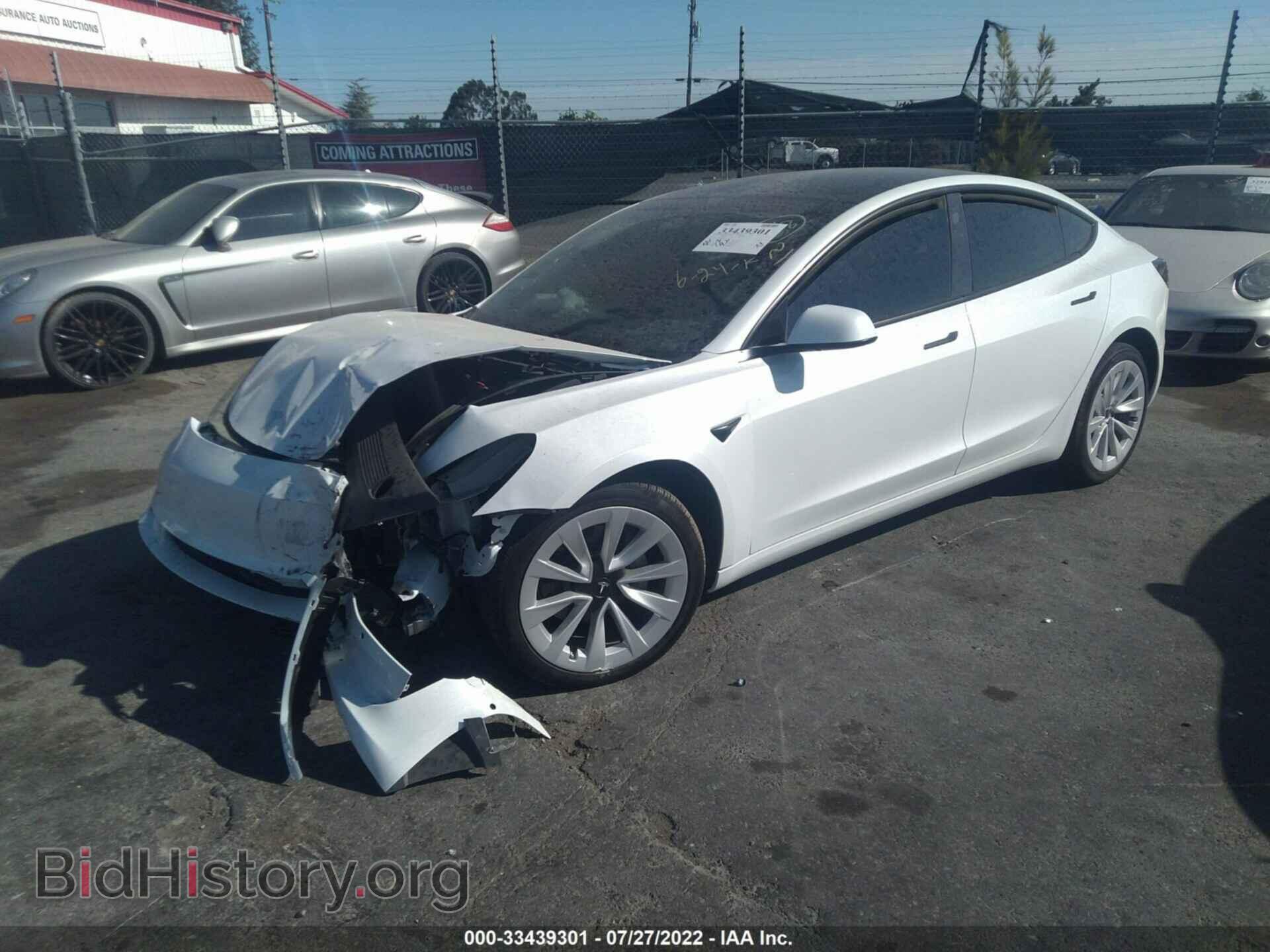 2022 TESLA MODEL 3 - VIN: 5YJ3E1EB3NF250145 - Фото 2