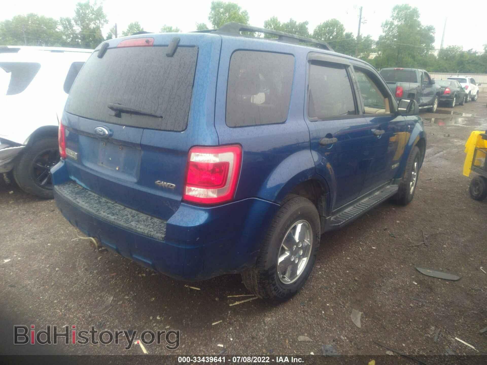 2008 FORD ESCAPE - VIN: 1FMCU93128KA29280 - Фото 4