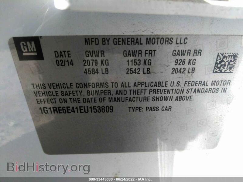 2014 Chevrolet VOLT (VIN 1G1RE6E41EU153809) — фото 9 из 11