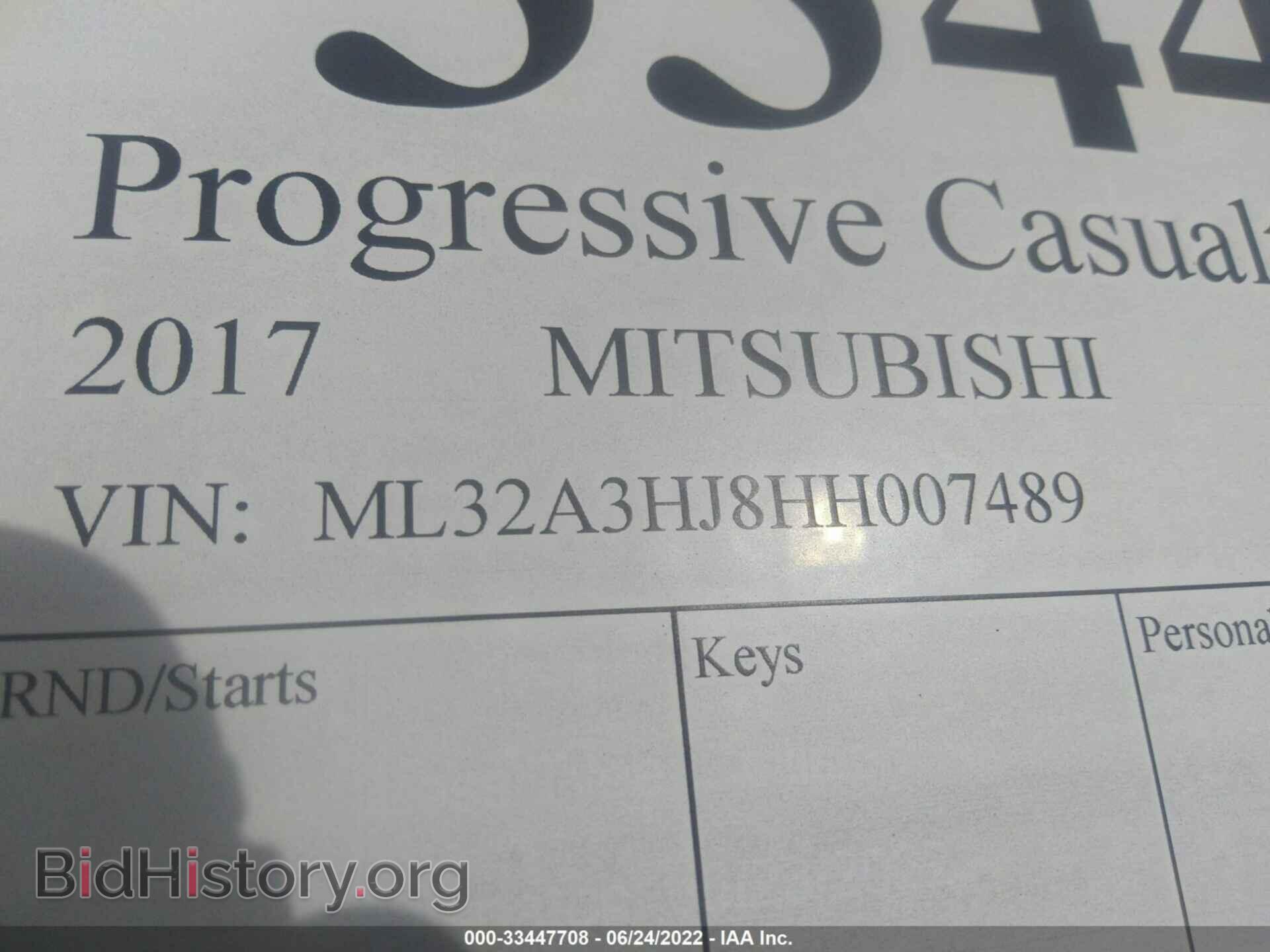 2017 MITSUBISHI MIRAGE - VIN: ML32A3HJ8HH007489 - Фото 9