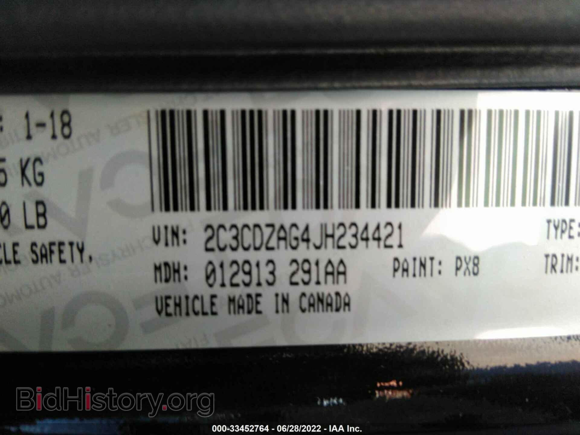 2018 DODGE CHALLENGER - VIN: 2C3CDZAG4JH234421 - Photo 9