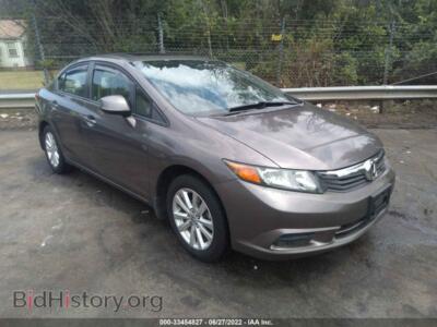 2012 Honda CIVIC SDN EX, серый — VIN 19XFB2F8XCE304753, IAAI