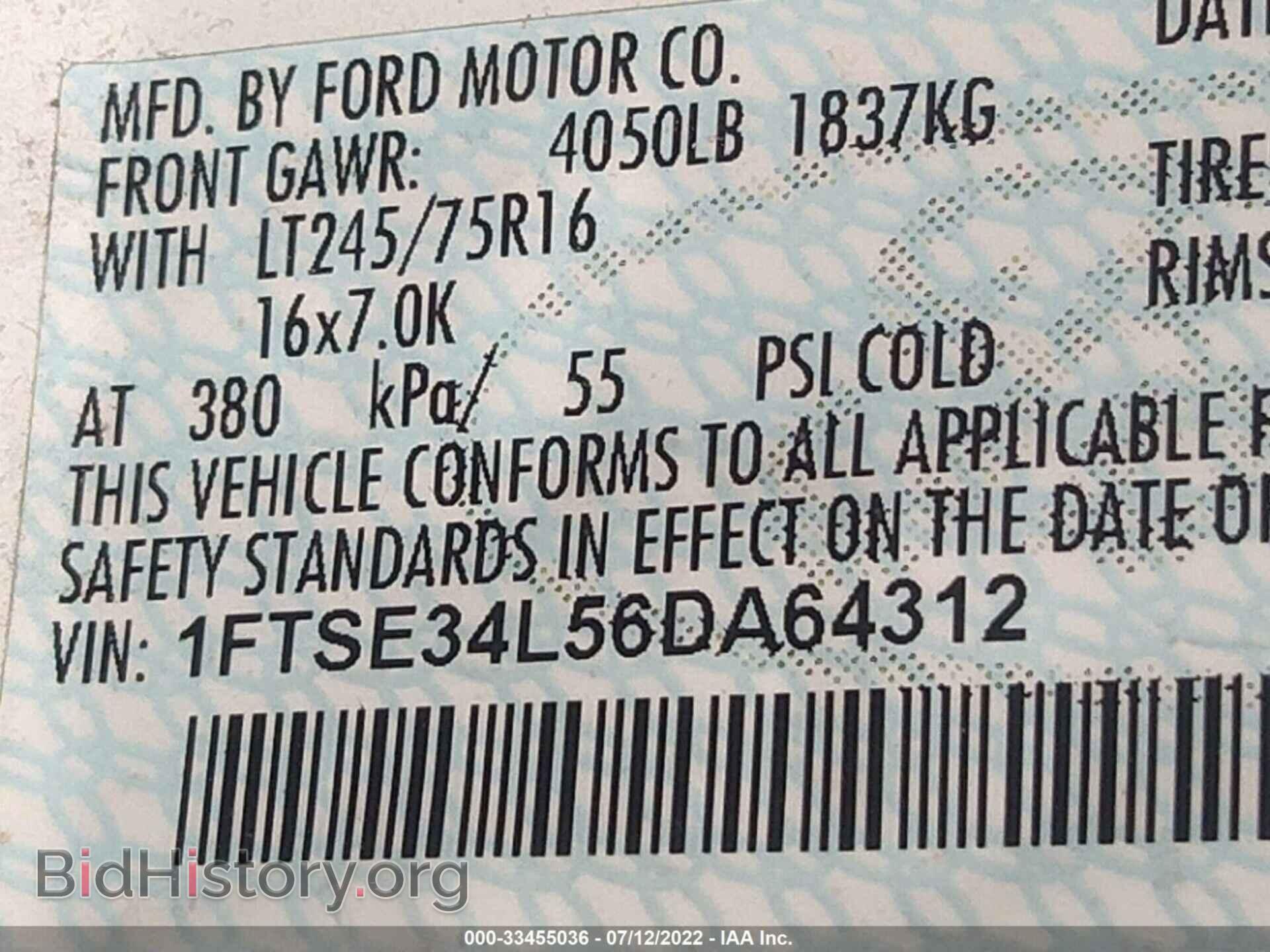 2006 FORD ECONOLINE CARGO VAN - VIN: 1FTSE34L56DA64312 - Фото 9