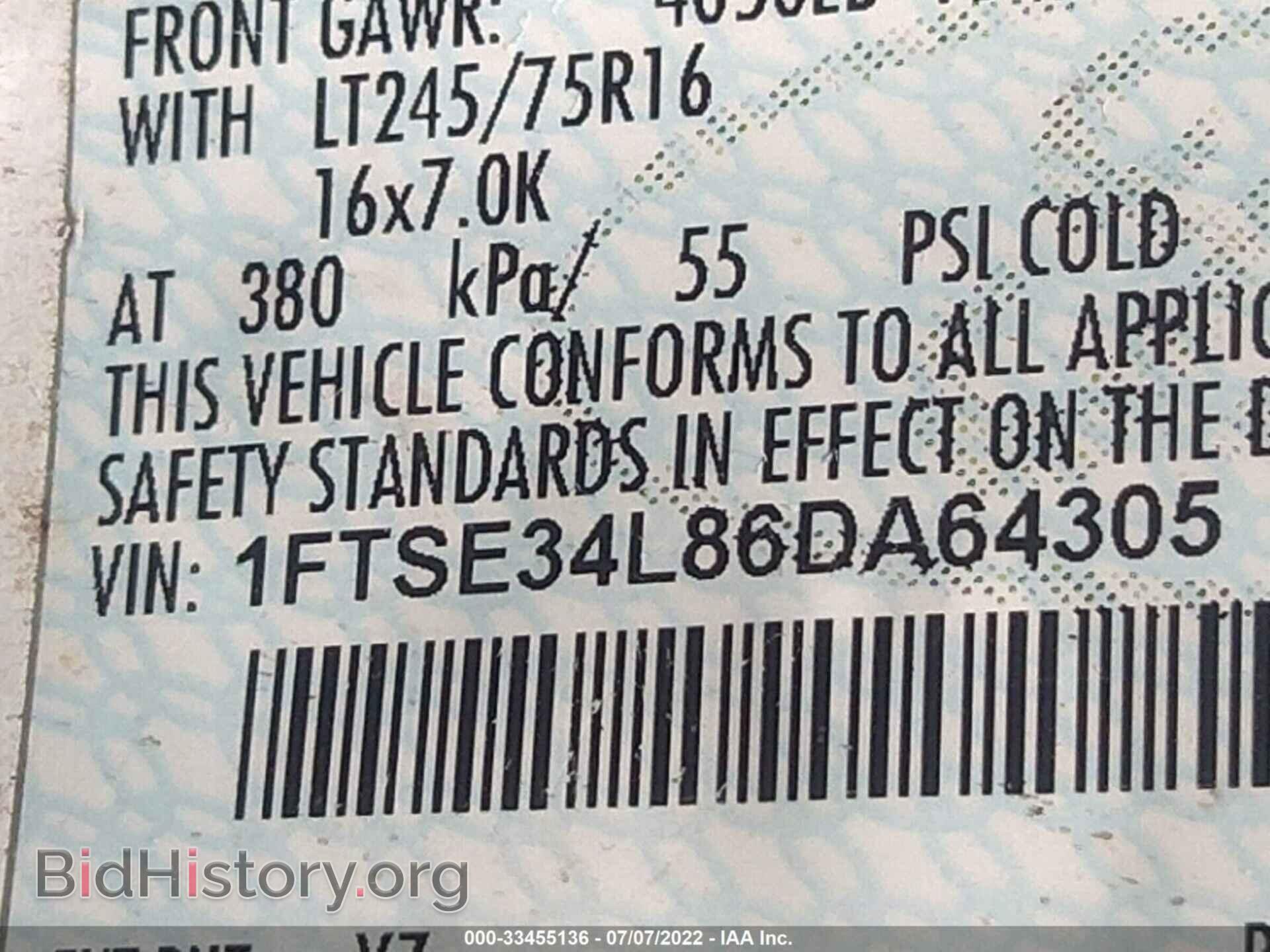 2006 FORD ECONOLINE CARGO VAN - VIN: 1FTSE34L86DA64305 - Фото 9