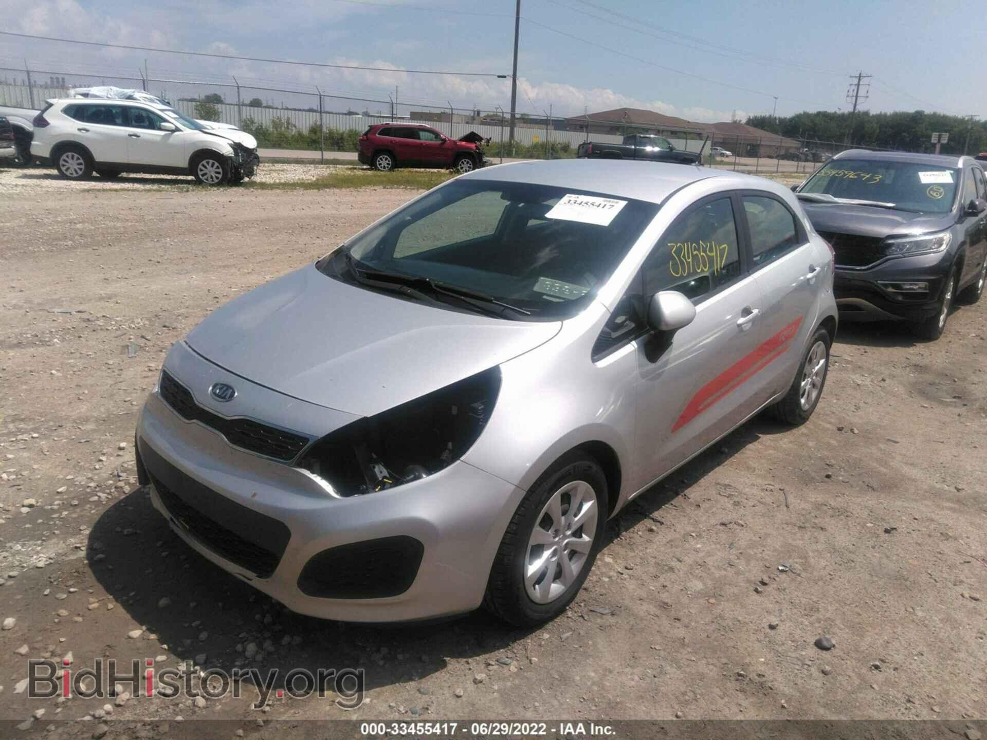 2012 KIA RIO - VIN: KNADN5A37C6064835 - Фото 2