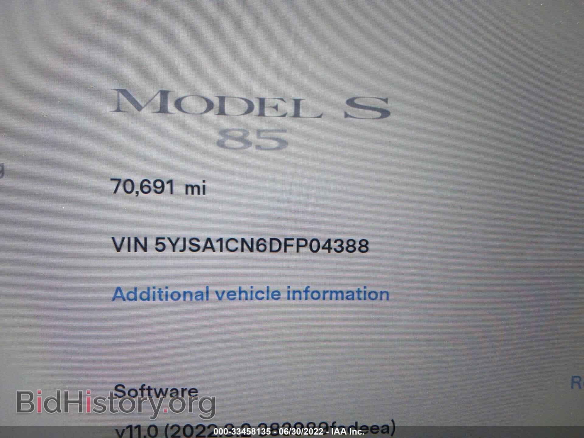 2013 TESLA MODEL S - VIN: 5YJSA1CN6DFP04388 - Photo 9