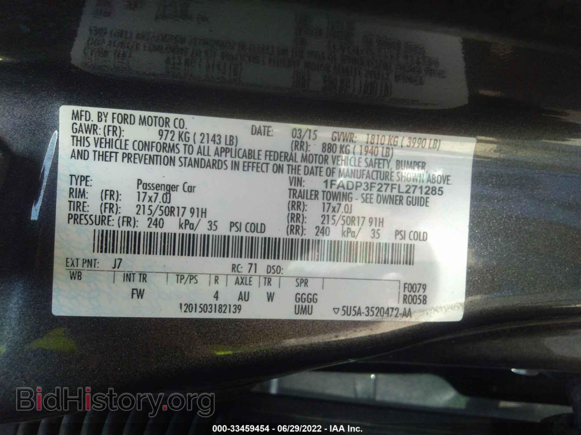 2015 FORD FOCUS - VIN: 1FADP3F27FL271285 - Photo 9