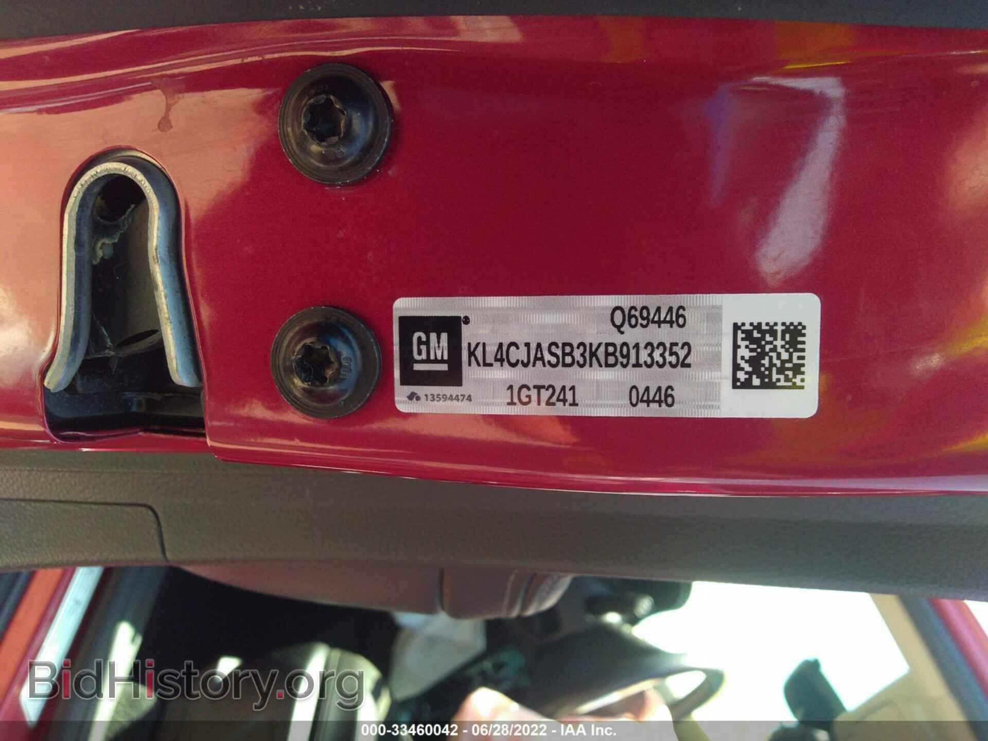 2019 BUICK ENCORE - VIN: KL4CJASB3KB913352 - Фото 9