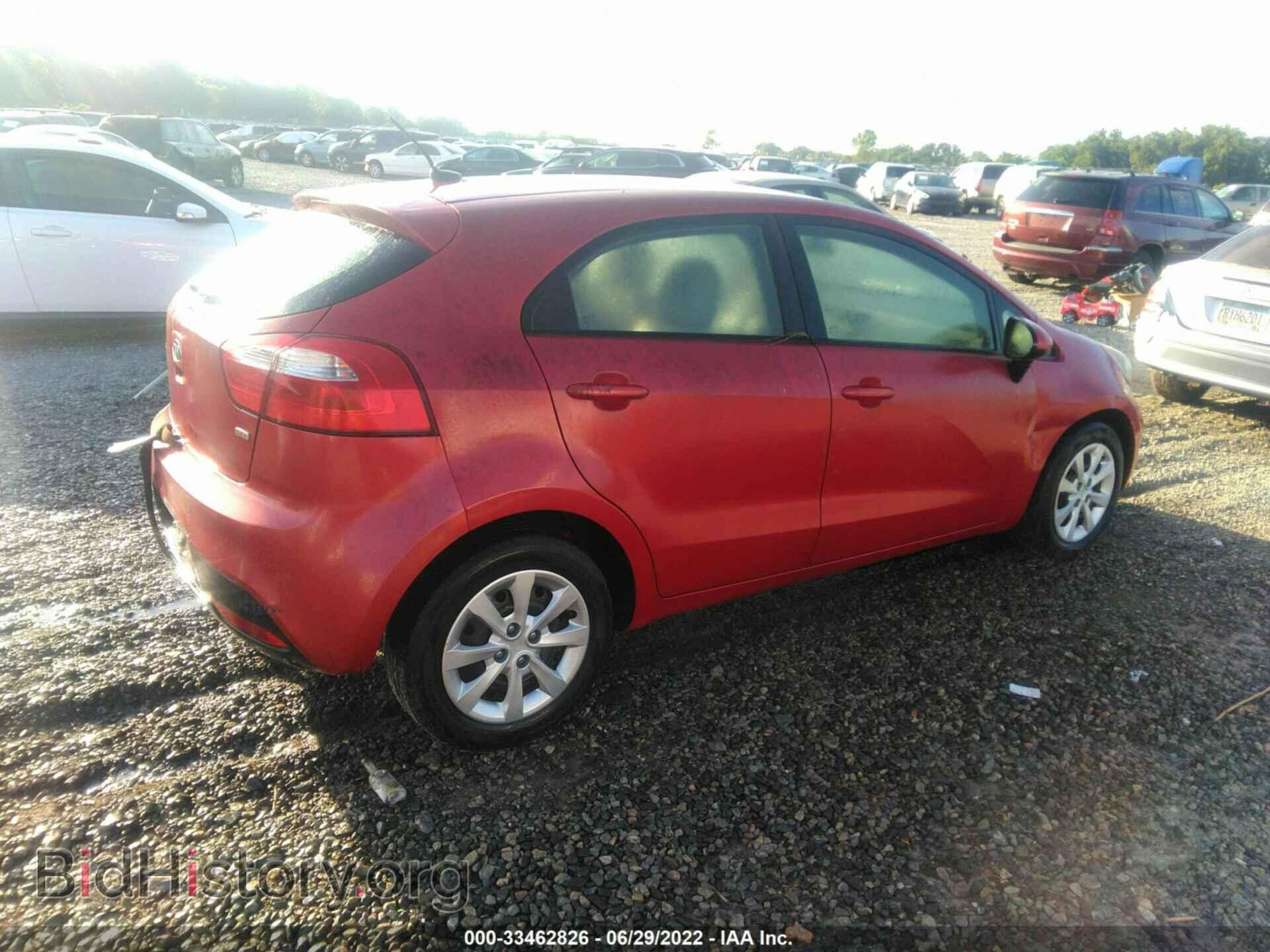 2012 KIA RIO - VIN: KNADM5A35C6027799 - Фото 4