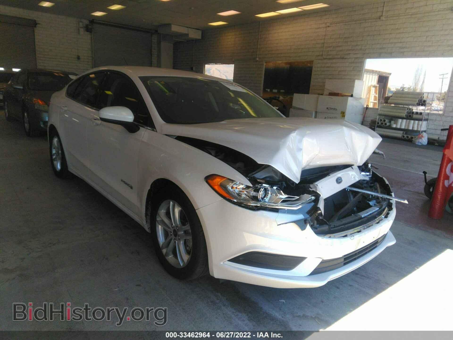 Photo 3FA6P0LUXJR177117 - FORD FUSION HYBRID 2018
