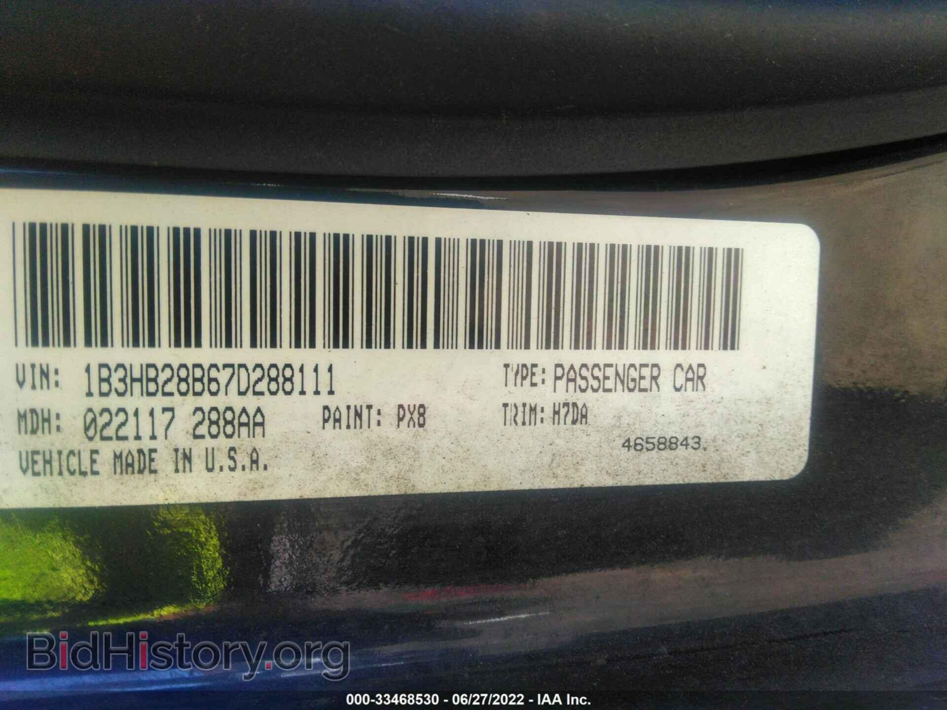 2007 DODGE CALIBER - VIN: 1B3HB28B67D288111 - Фото 9