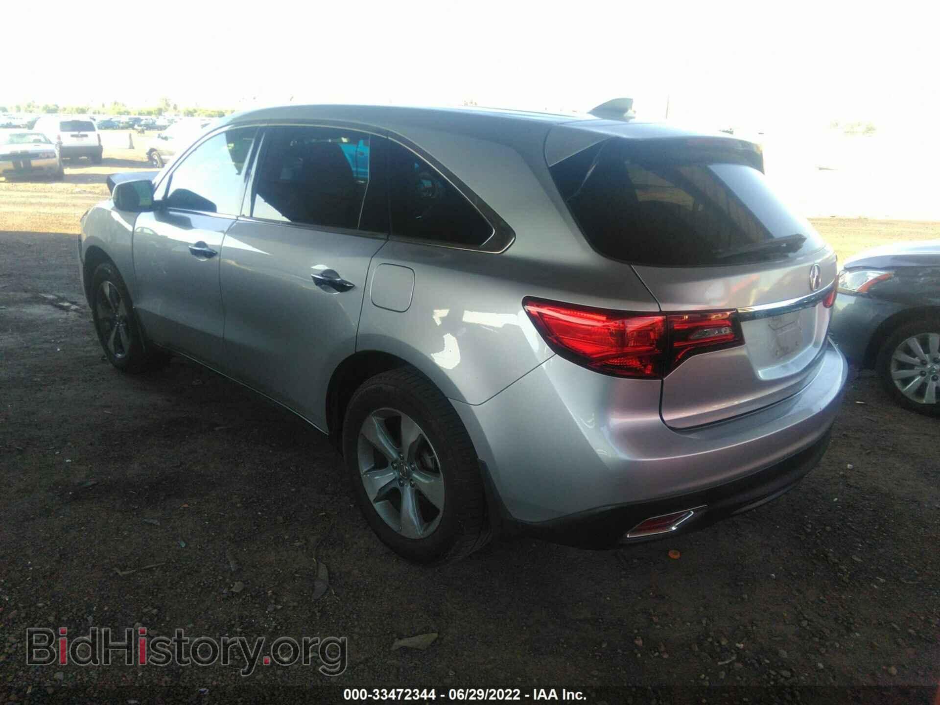 2014 ACURA MDX - VIN: 5FRYD3H21EB003723 - Фото 3