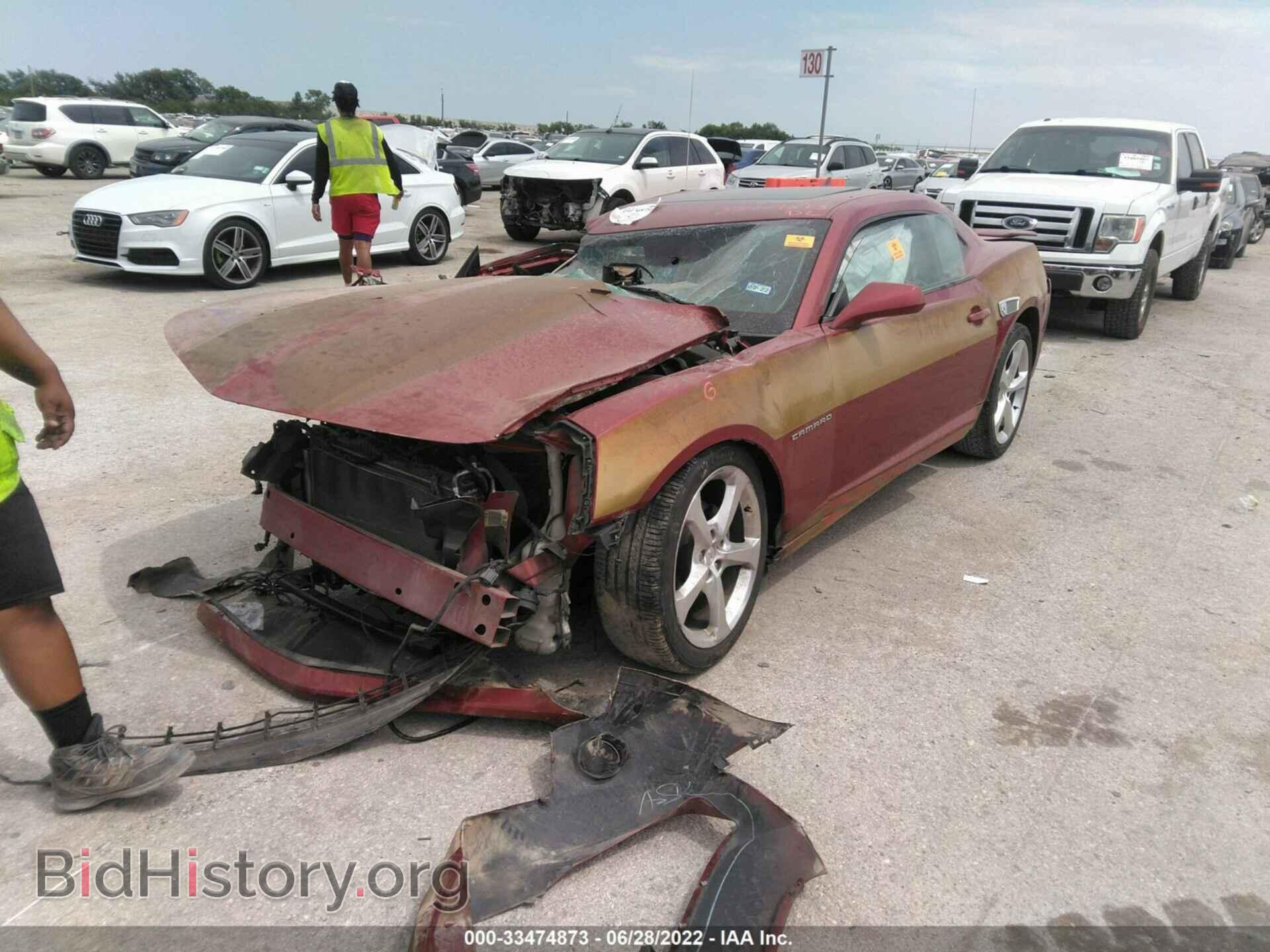2014 CHEVROLET CAMARO - VIN: 2G1FB1E39E9271450 - Фото 2
