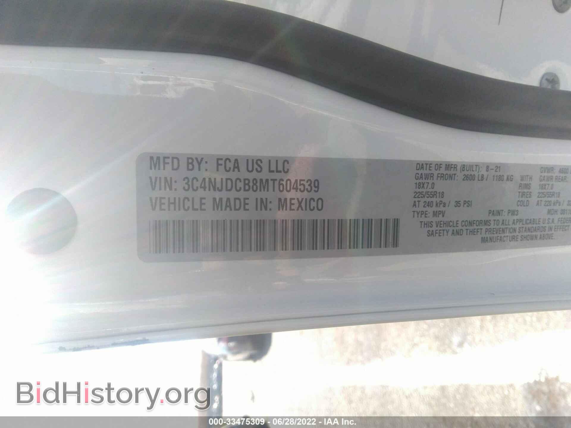 2021 JEEP COMPASS - VIN: 3C4NJDCB8MT604539 - Photo 9