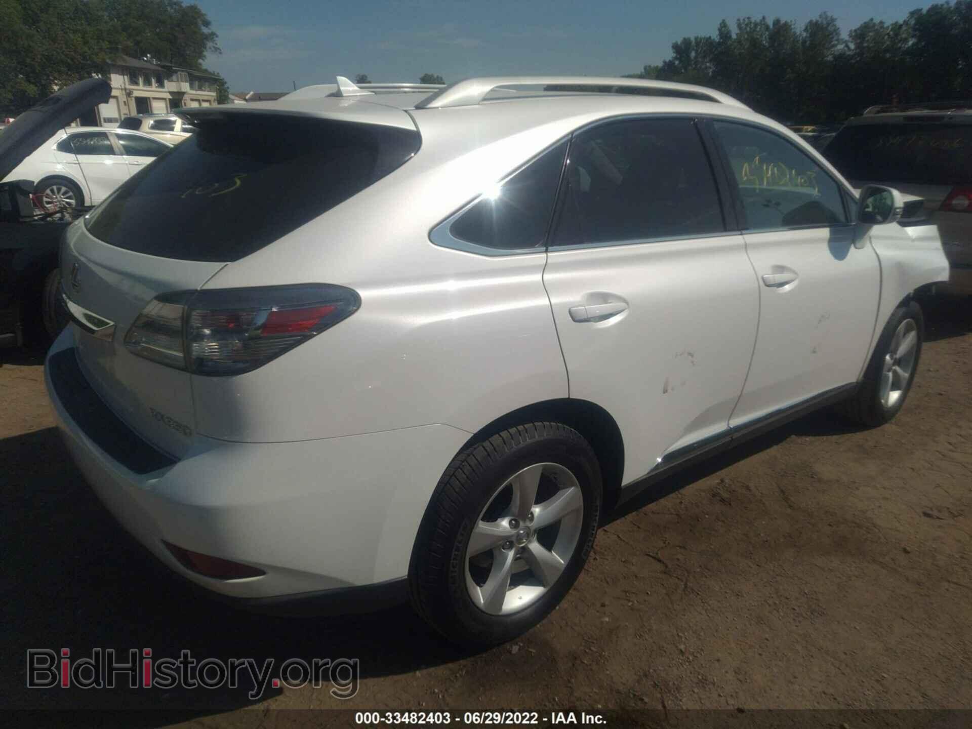 2012 LEXUS RX 350 - VIN: 2T2BK1BA0CC126377 - Фото 4