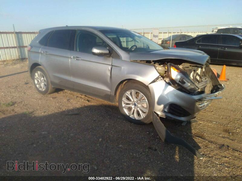 2021 Ford EDGE Titanium (VIN 2FMPK3K97MBA16511) — фото 1 из 12, IAAI, повреждение: передняя часть
