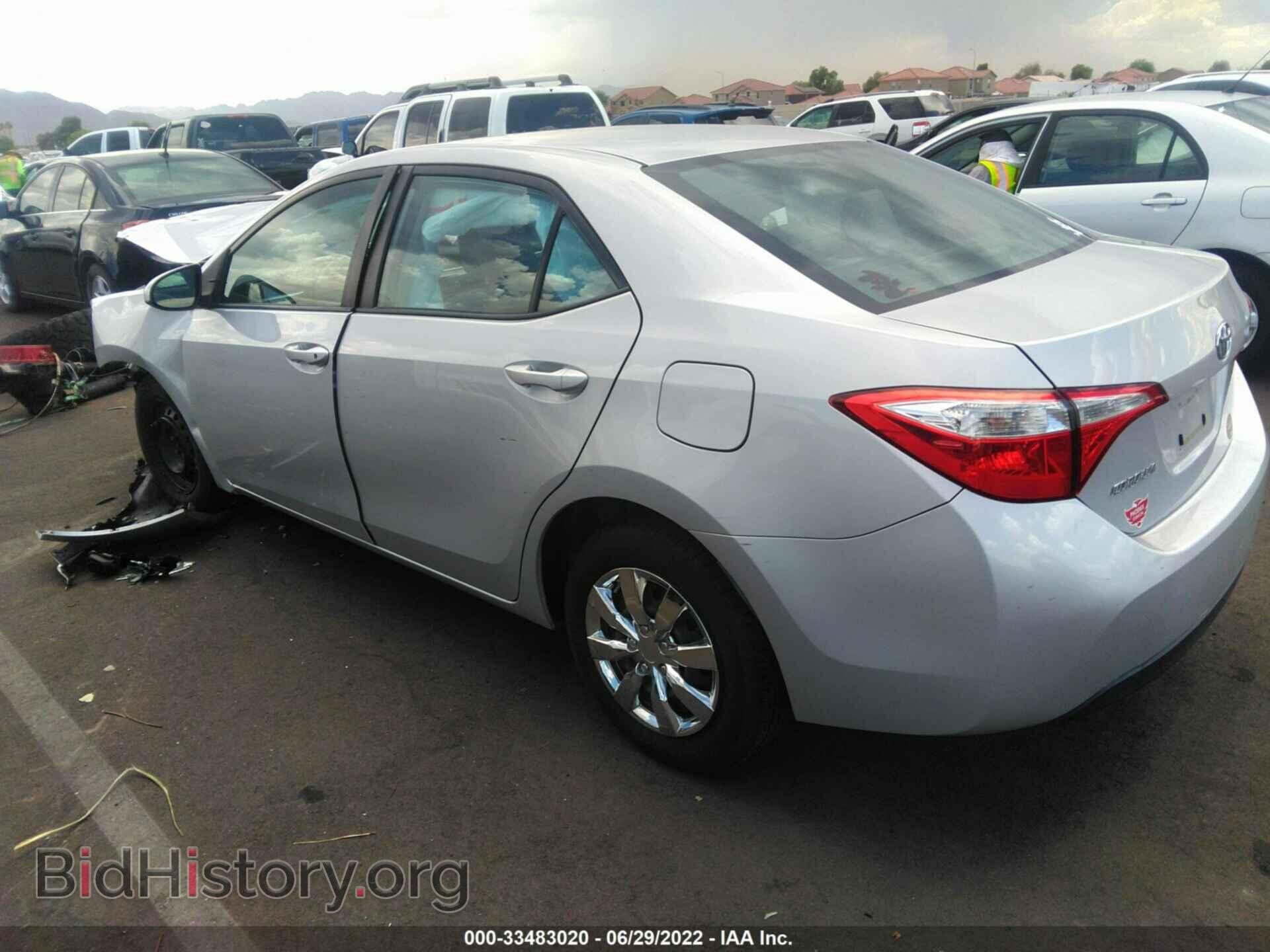 2014 TOYOTA COROLLA - VIN: 2T1BURHE2EC160315 - Фото 3