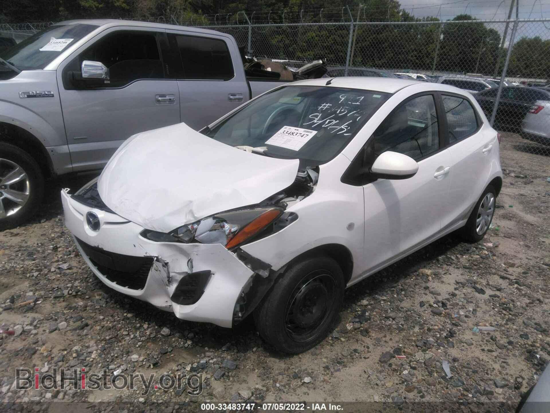 2012 MAZDA MAZDA2 - VIN: JM1DE1KY1C0140798 - Фото 2