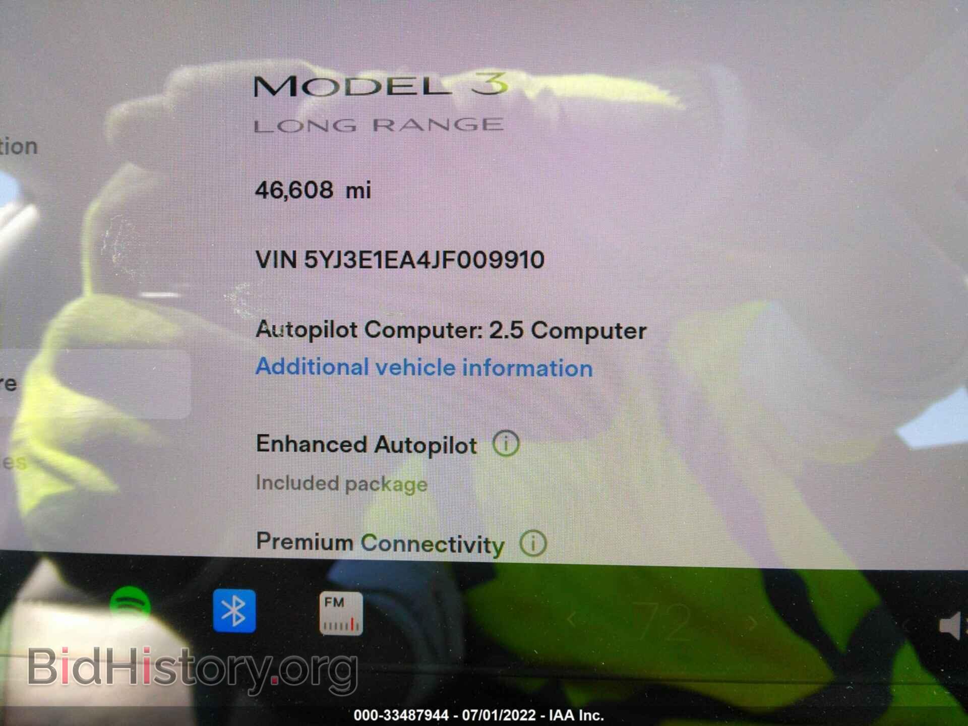 2018 TESLA MODEL 3 - VIN: 5YJ3E1EA4JF009910 - Фото 7
