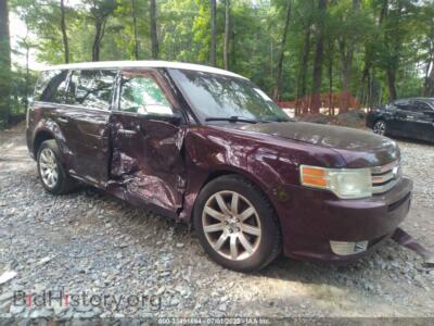 2011 Ford FLEX Limited/Titanium, burgundy — VIN 2FMGK5DC2BBD21237, IAAI