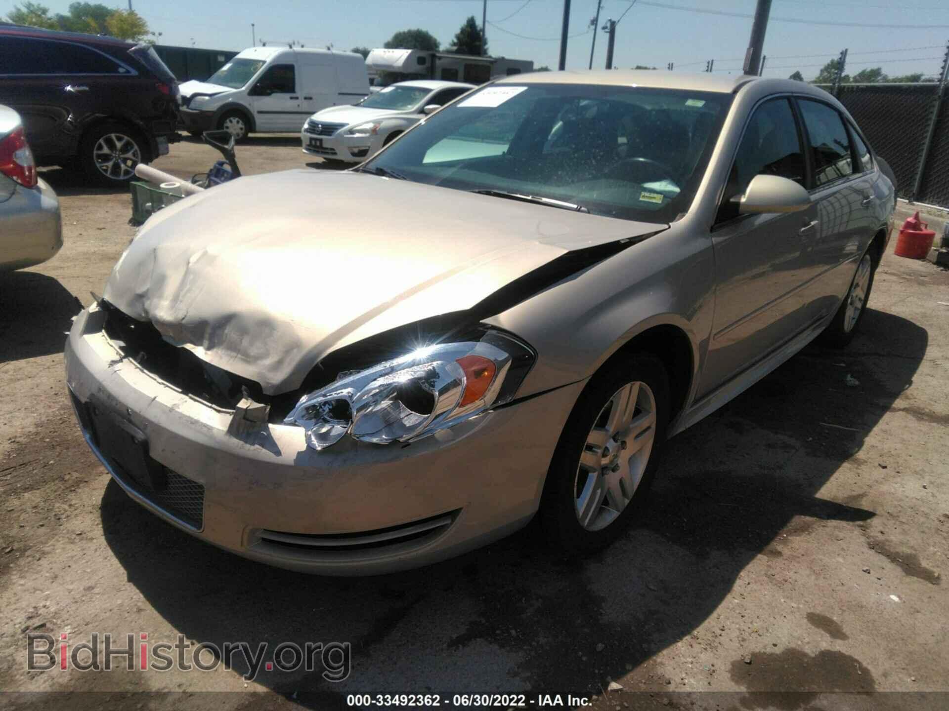 2012 CHEVROLET IMPALA - VIN: 2G1WB5E36C1308165 - Фото 2