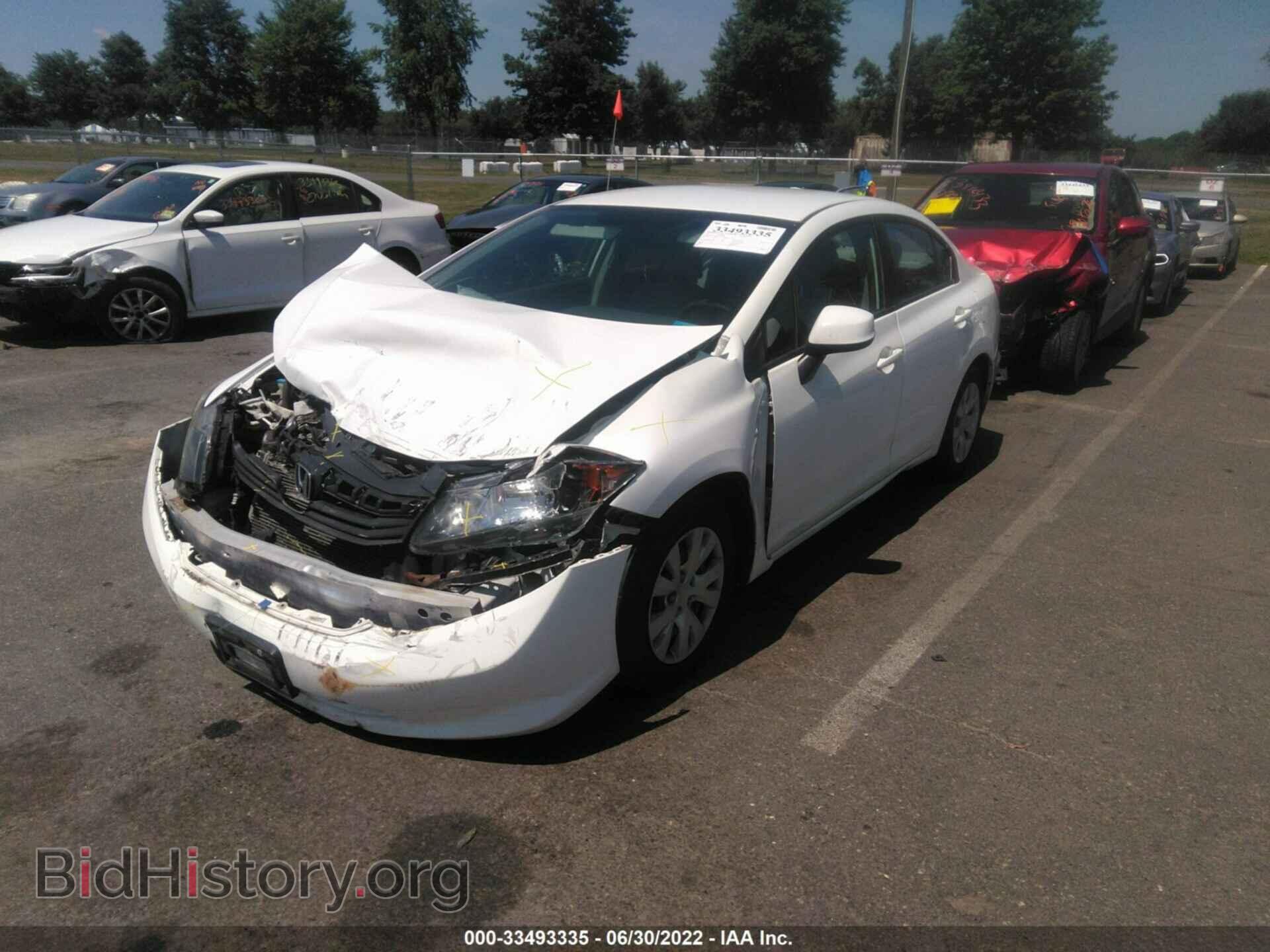 2012 HONDA CIVIC SDN - VIN: 2HGFB2F56CH325630 - Фото 2
