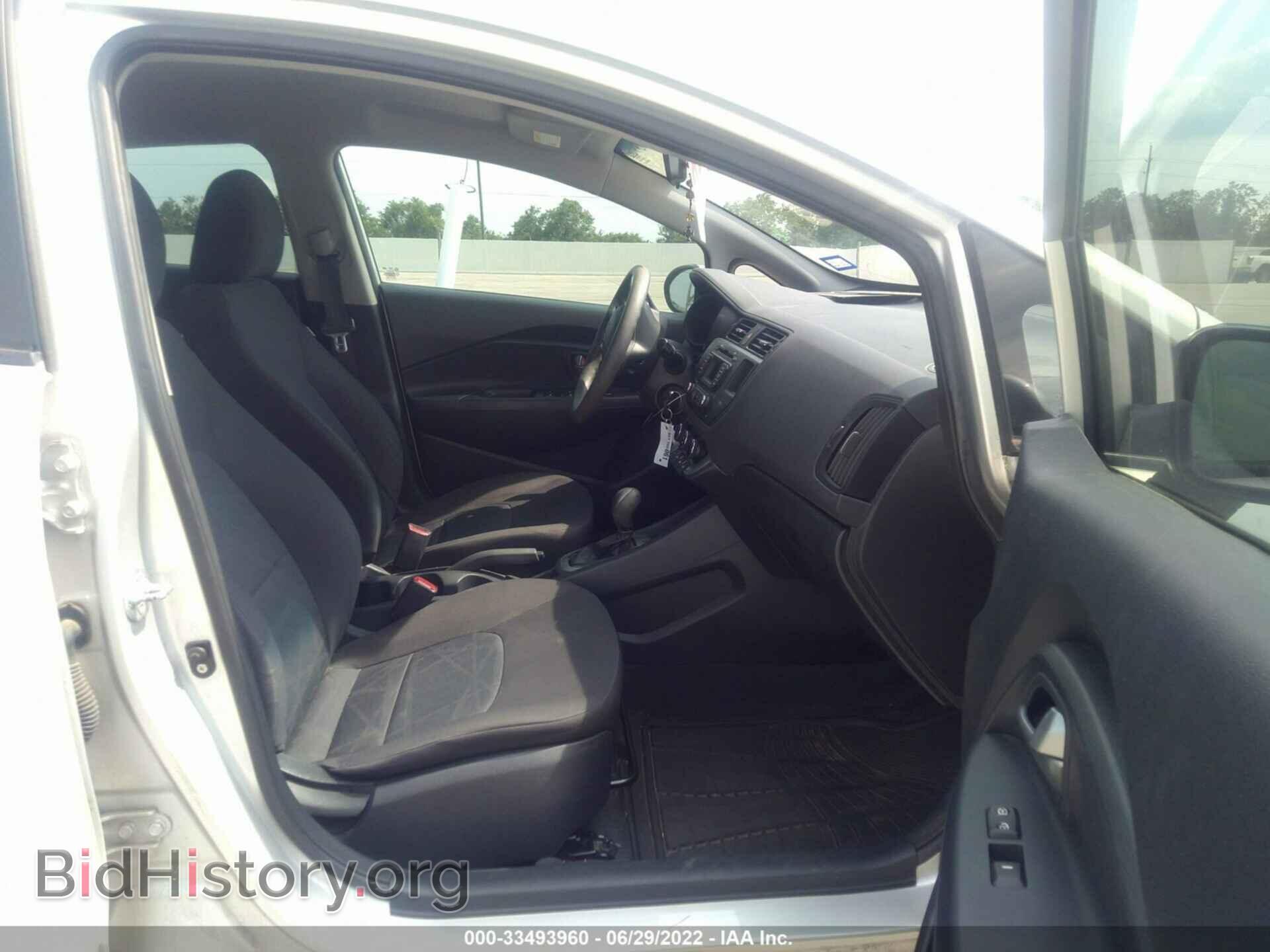 2012 KIA RIO - VIN: KNADM5A36C6092998 - Фото 5